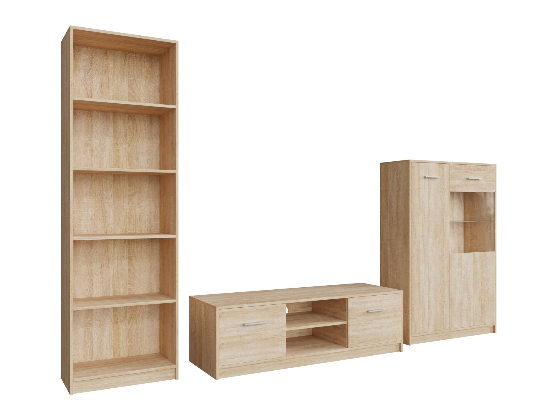 Parete attrezzata Novsore 164 (Sonoma quercia)