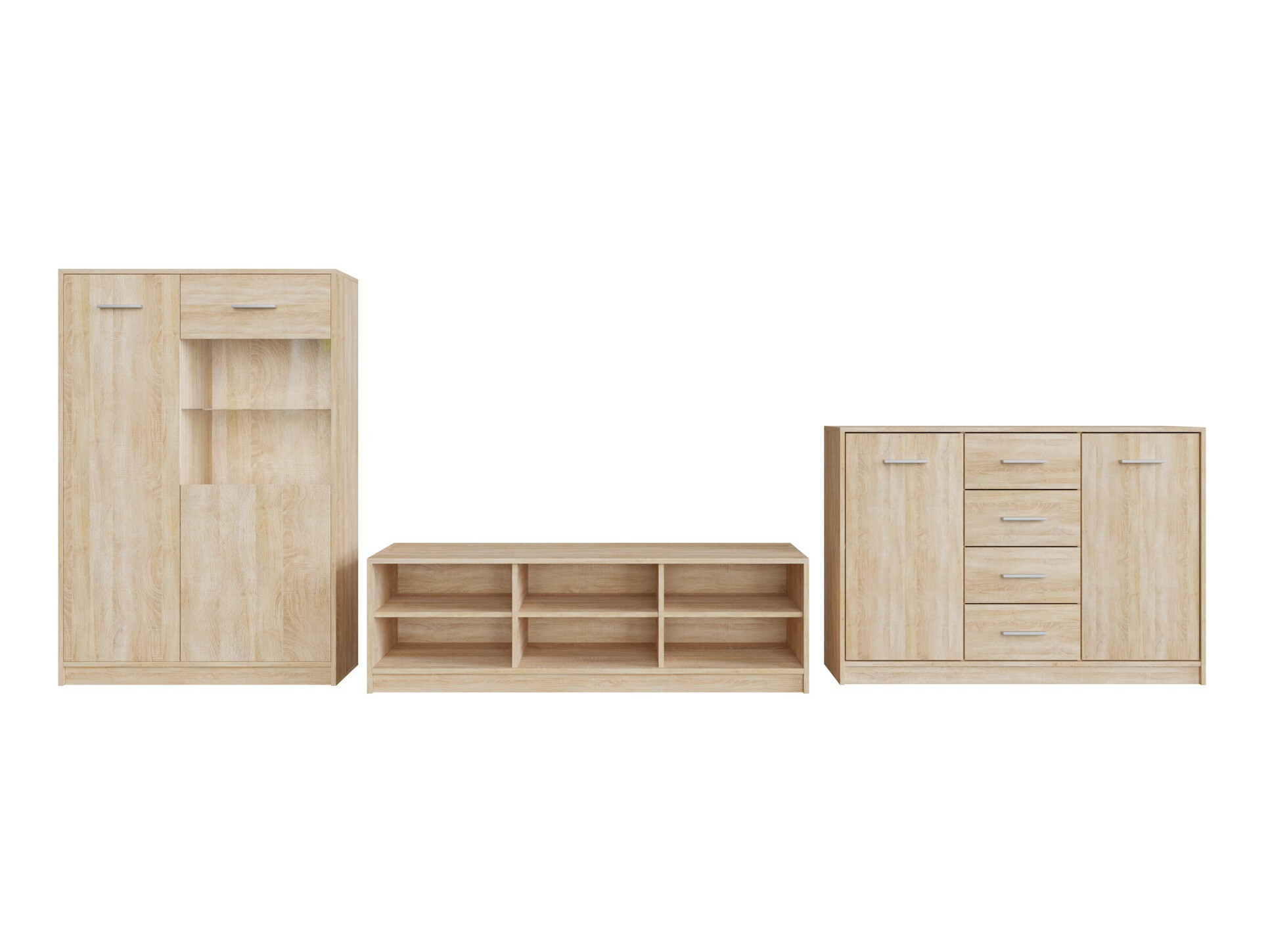 Parete attrezzata Novsore 165 (Sonoma quercia)