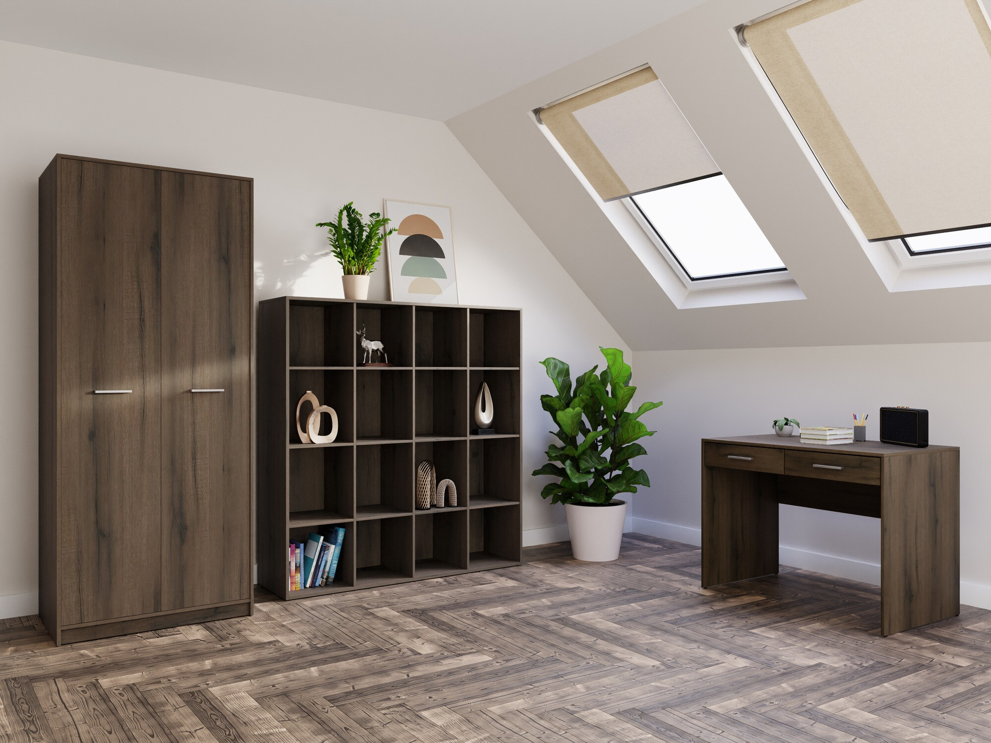 Set ufficio Novsore 166 (Rovere moro)