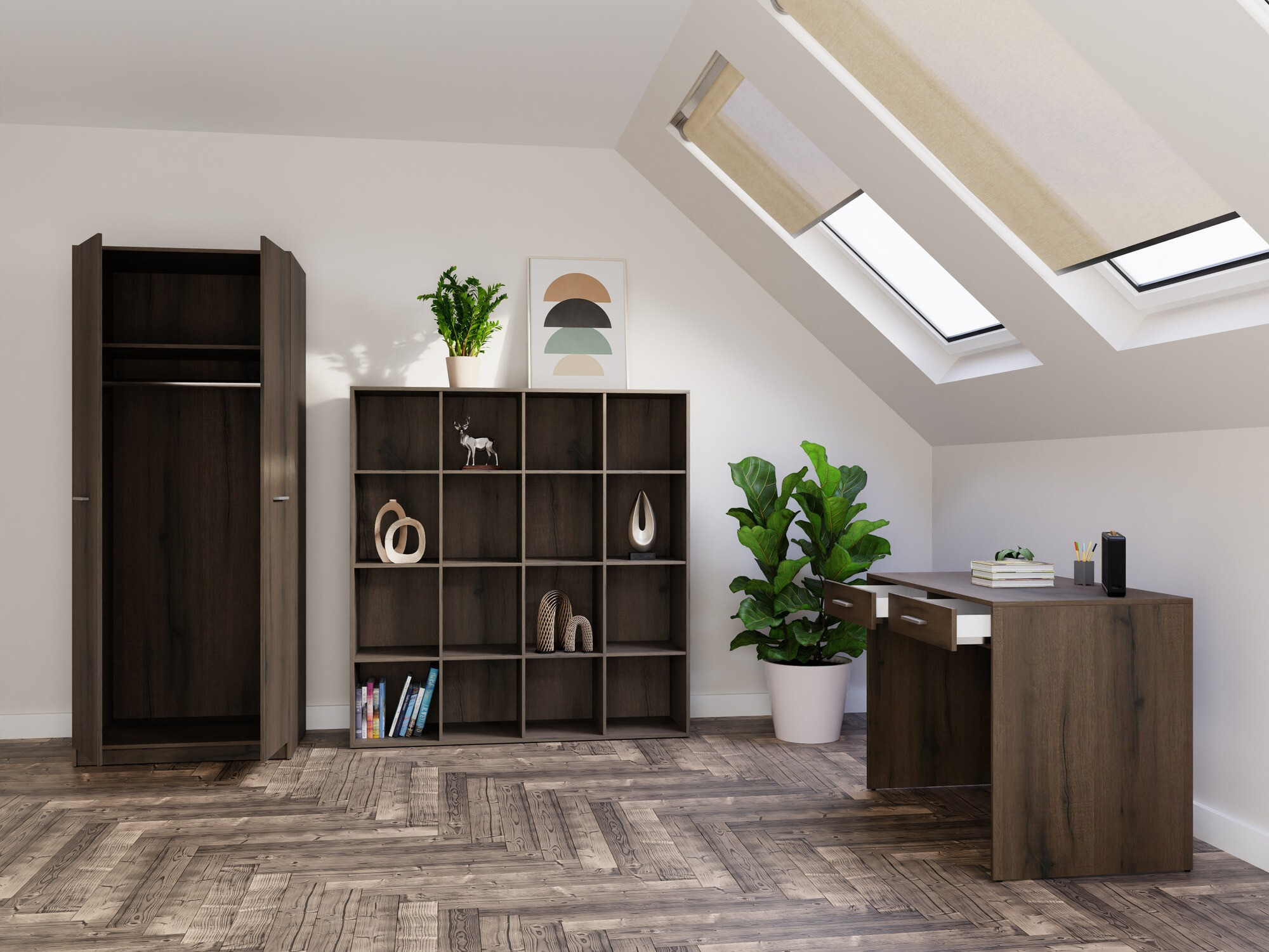 Set ufficio Novsore 166 (Rovere moro)