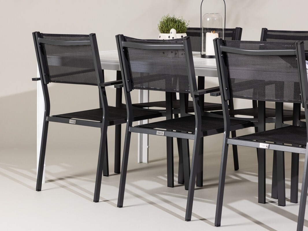 Tavolo e sedie set Dallas 4806 (Bianco)