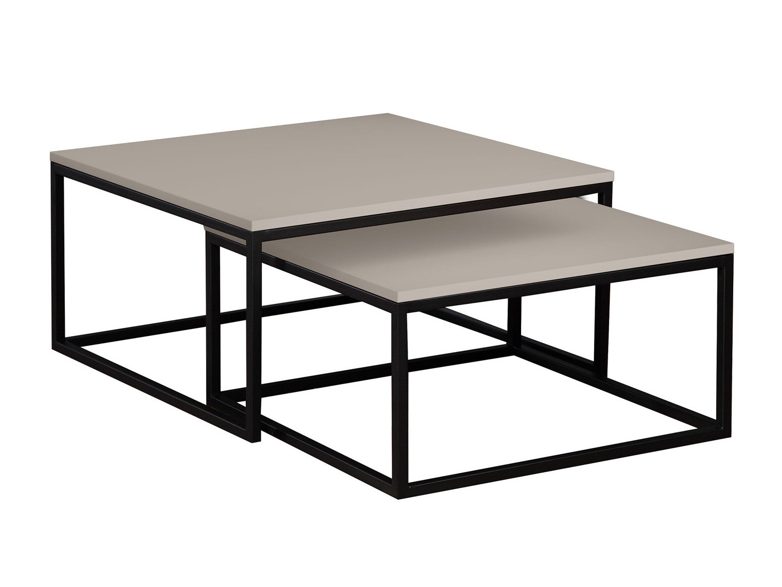 Set tavolino da caffè Oswego 101 (Cachemire + Nero)
