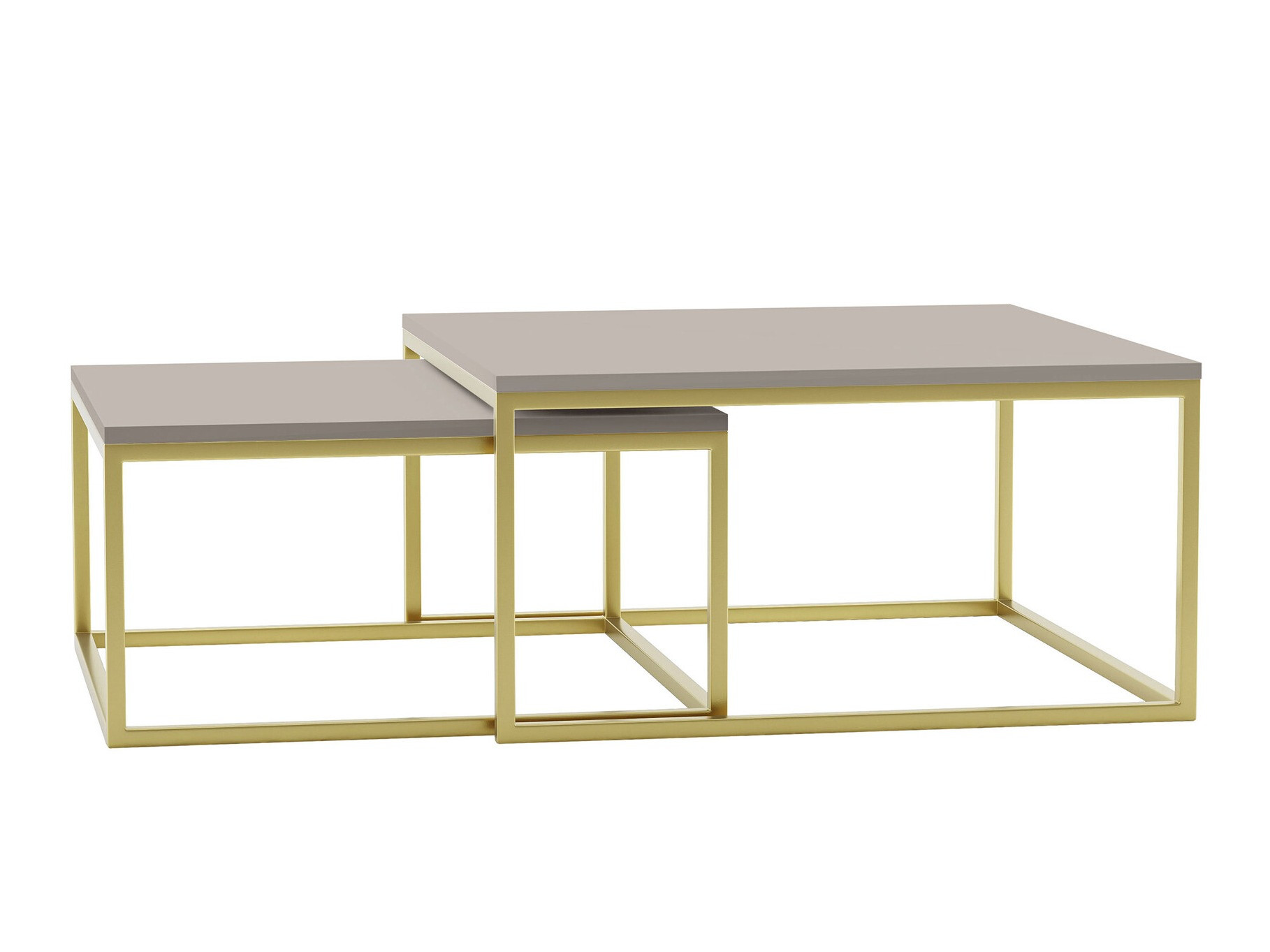 Set tavolino da caffè Oswego 102 (Cachemire + D'oro)