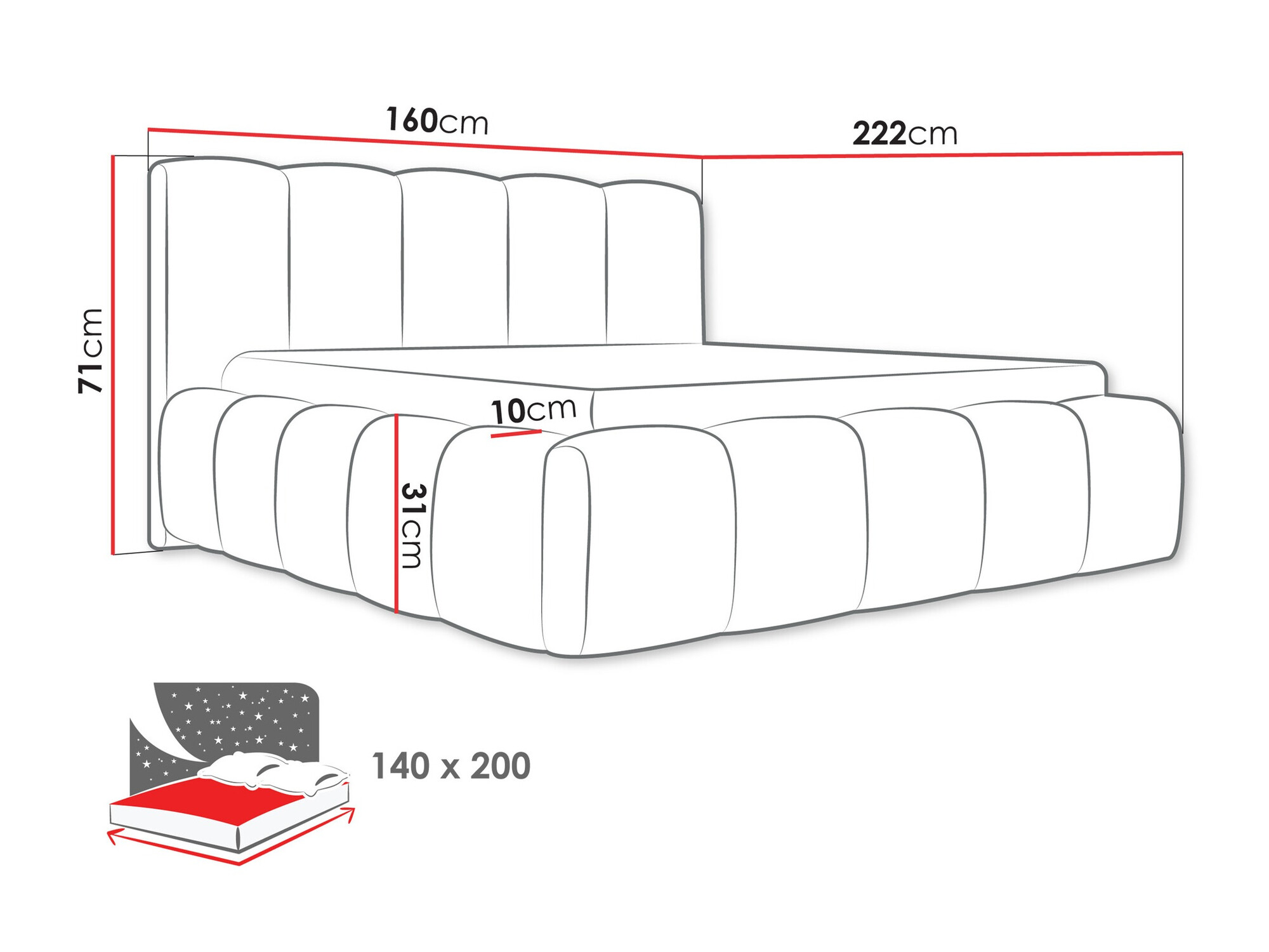 Letto TrendyNest Vulpora I (Abriamo 04)