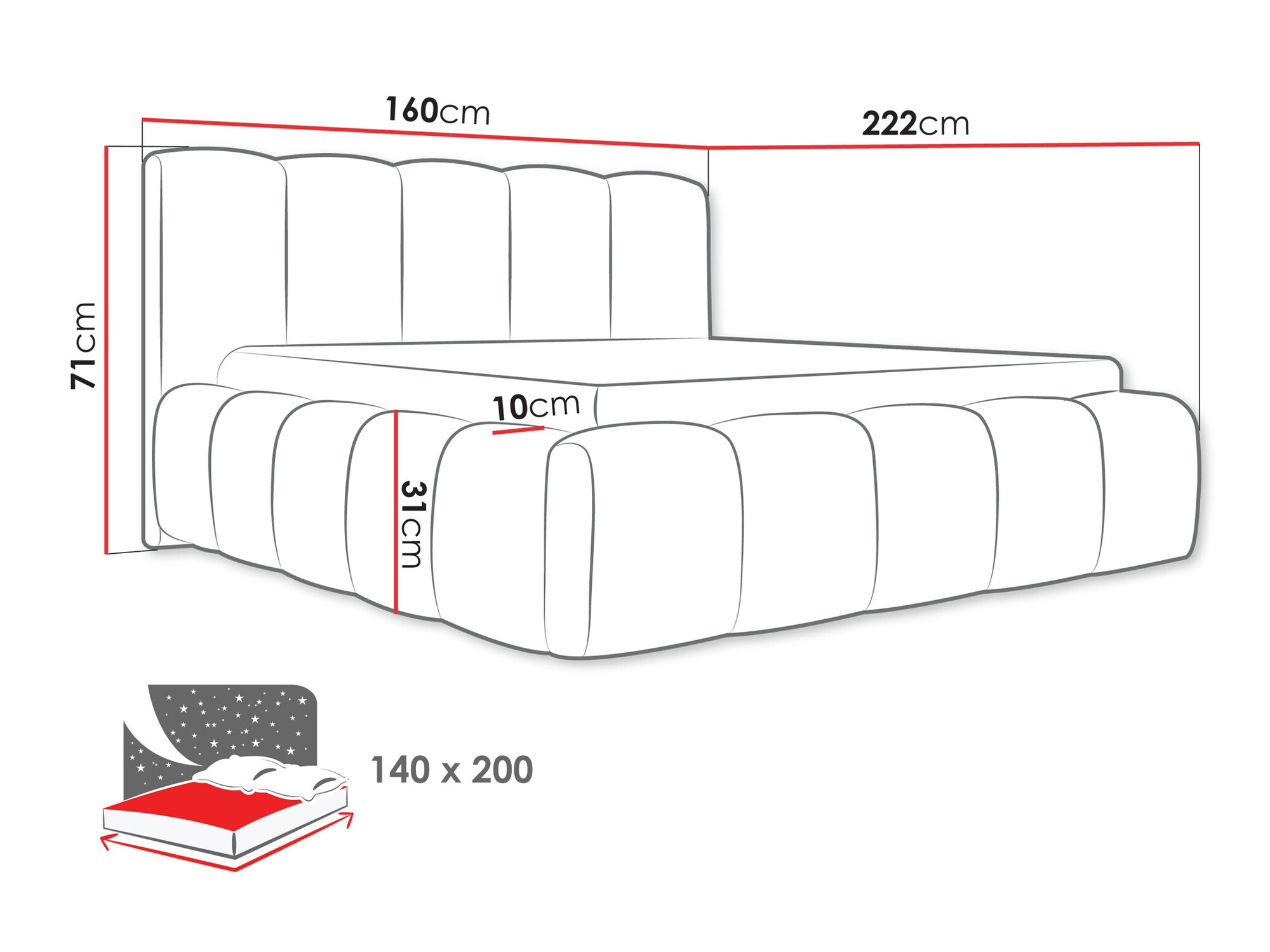 Letto TrendyNest Vulpora I (Abriamo 07)