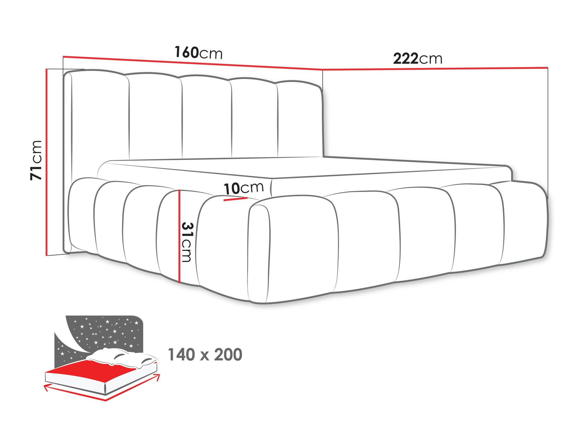Letto TrendyNest Vulpora I (Abriamo 09)