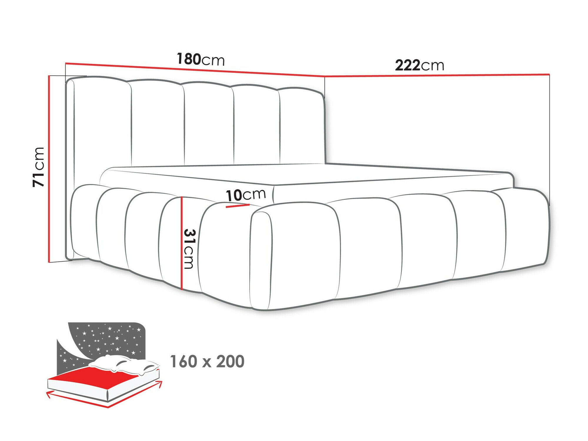 Letto TrendyNest Vulpora I (Kronos 07)