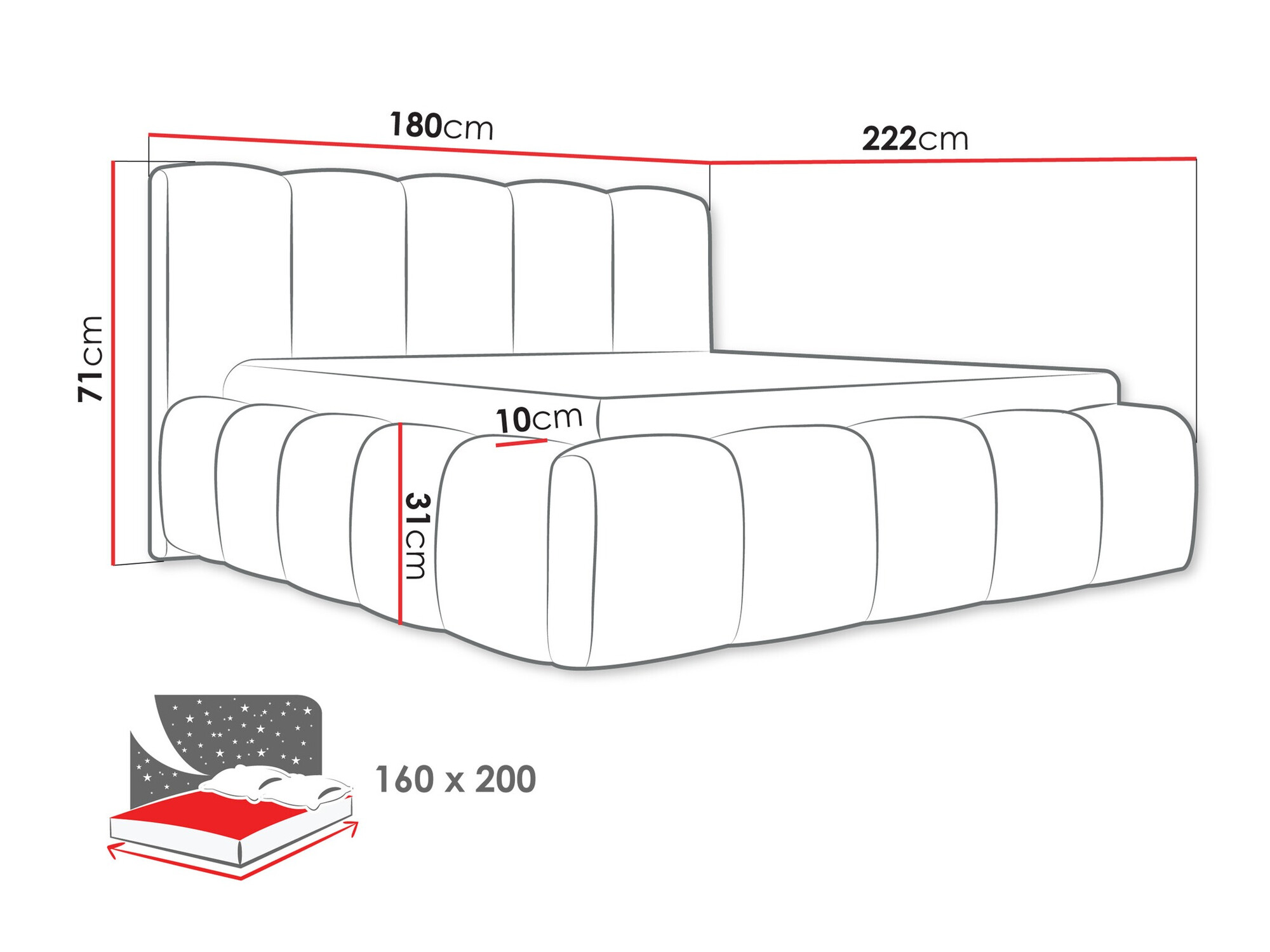 Letto TrendyNest Vulpora I (Kronos 29)