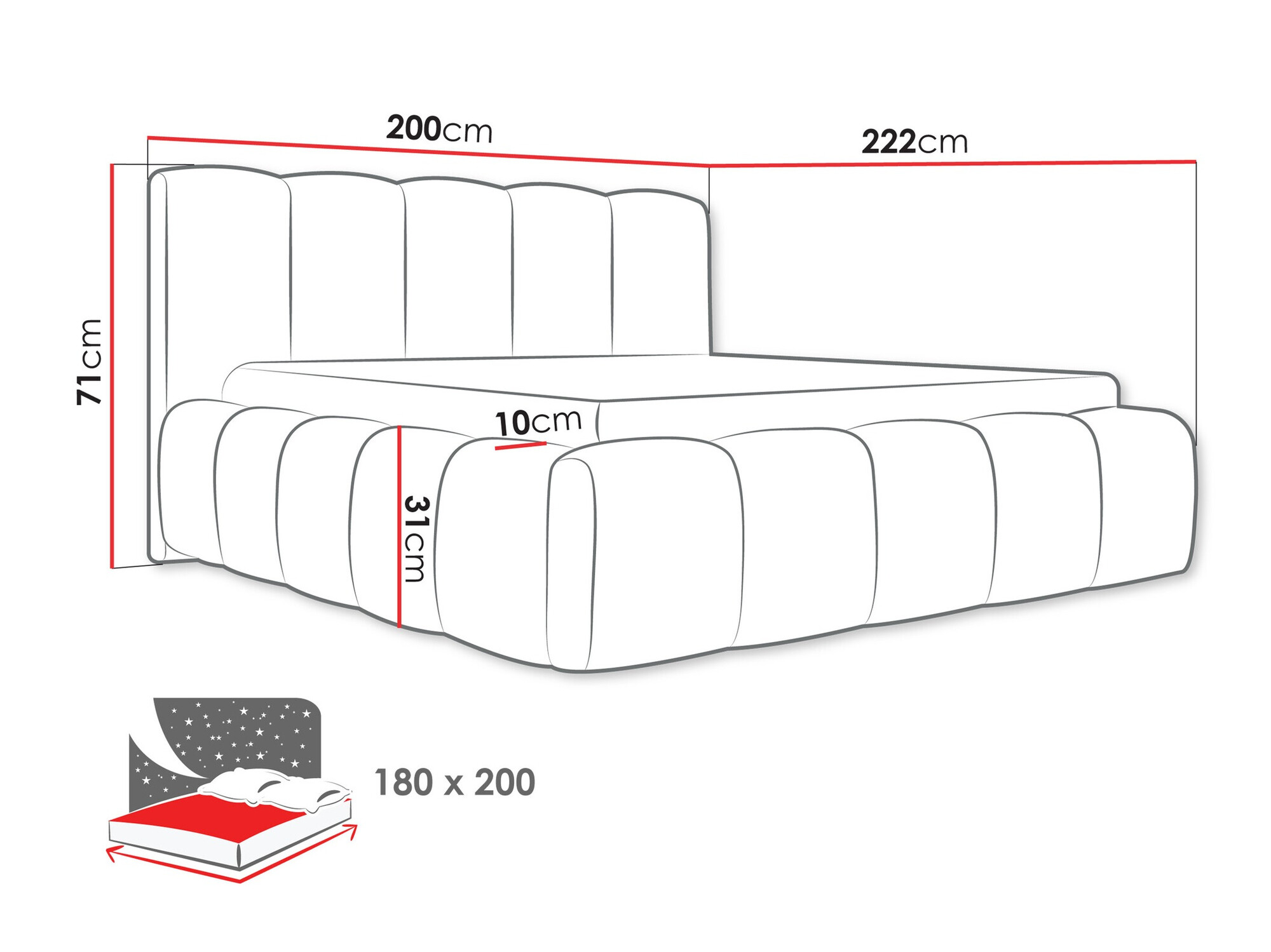 Letto TrendyNest Vulpora I (Kronos 29)