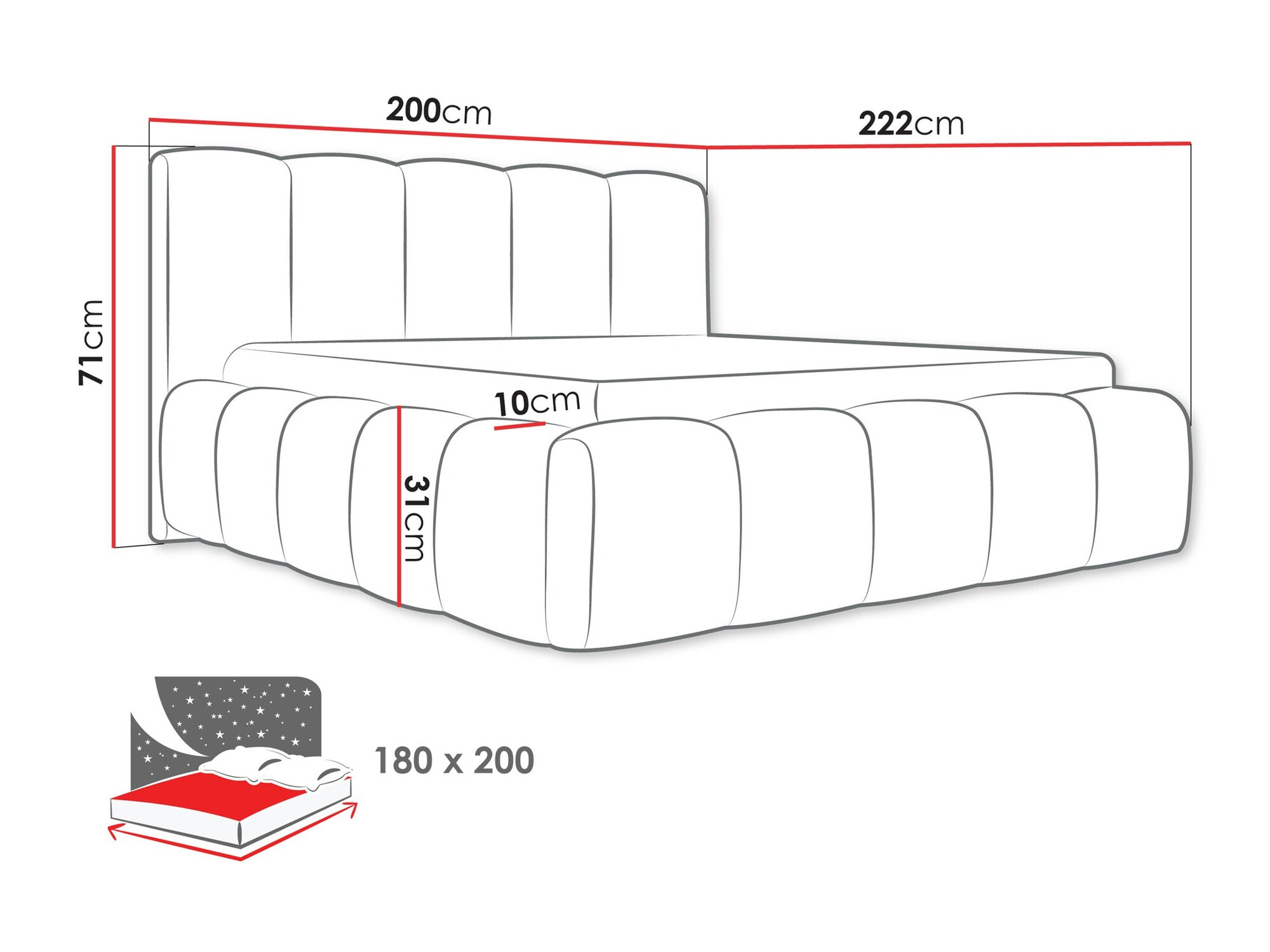 Letto TrendyNest Vulpora I (Paros 01)
