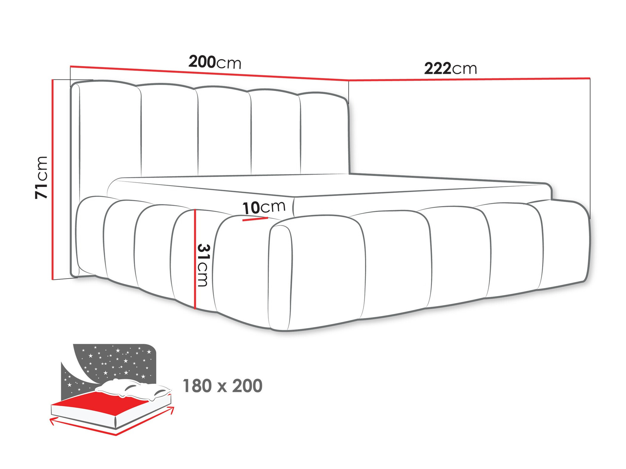 Letto TrendyNest Vulpora I (Paros 02)