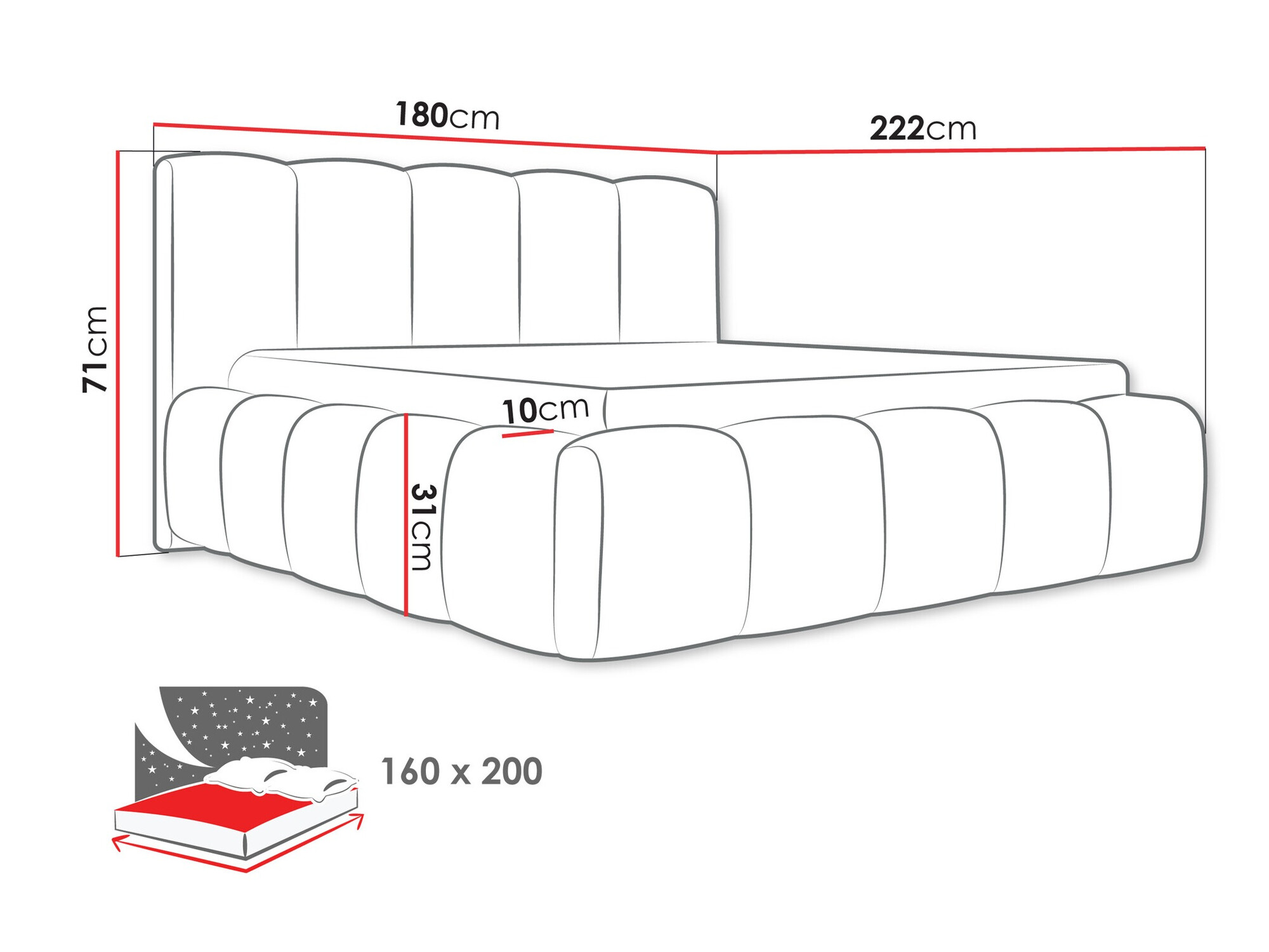 Letto TrendyNest Vulpora I (Paros 05)