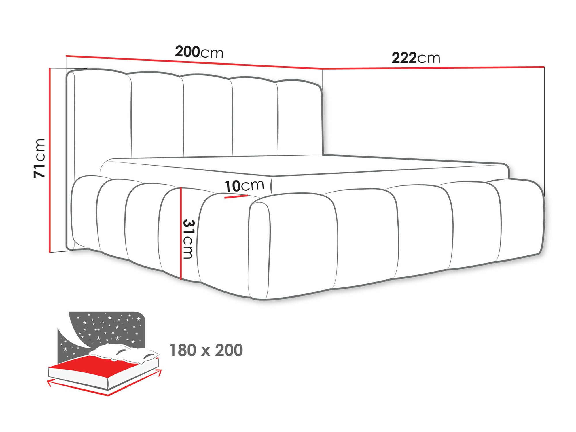 Letto TrendyNest Vulpora I (Kronos 09)