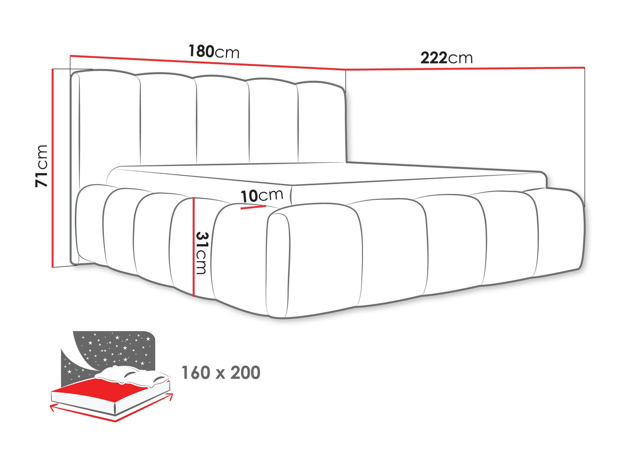 Letto TrendyNest Vulpora I (Kronos 19)