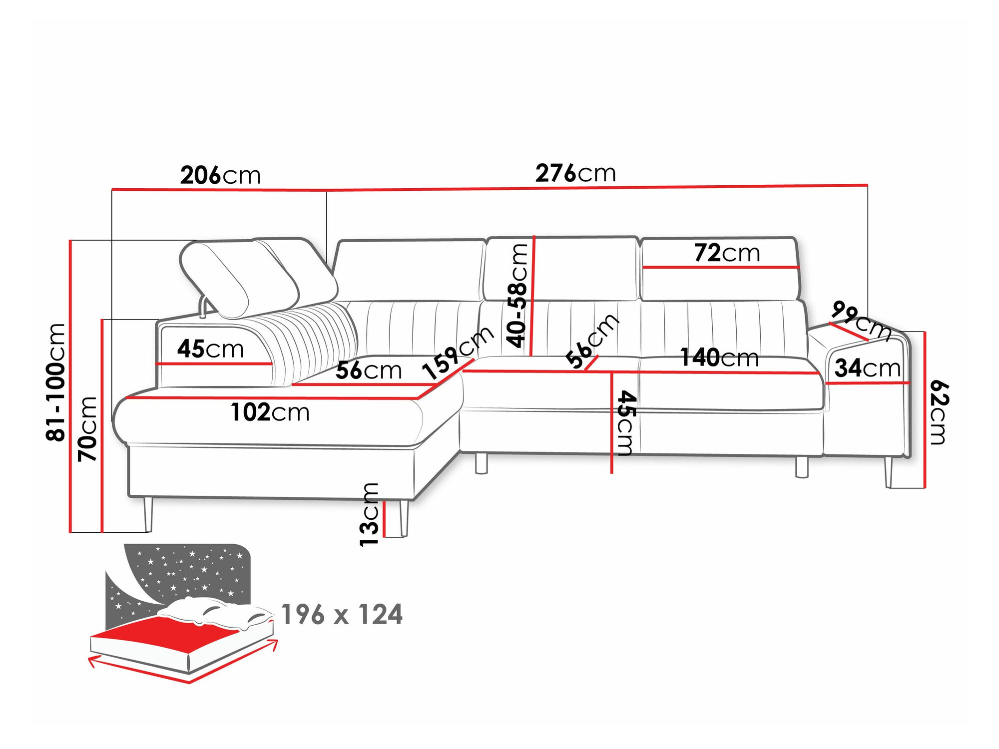 Divano angolare Comfivo Universum (Wave 15)