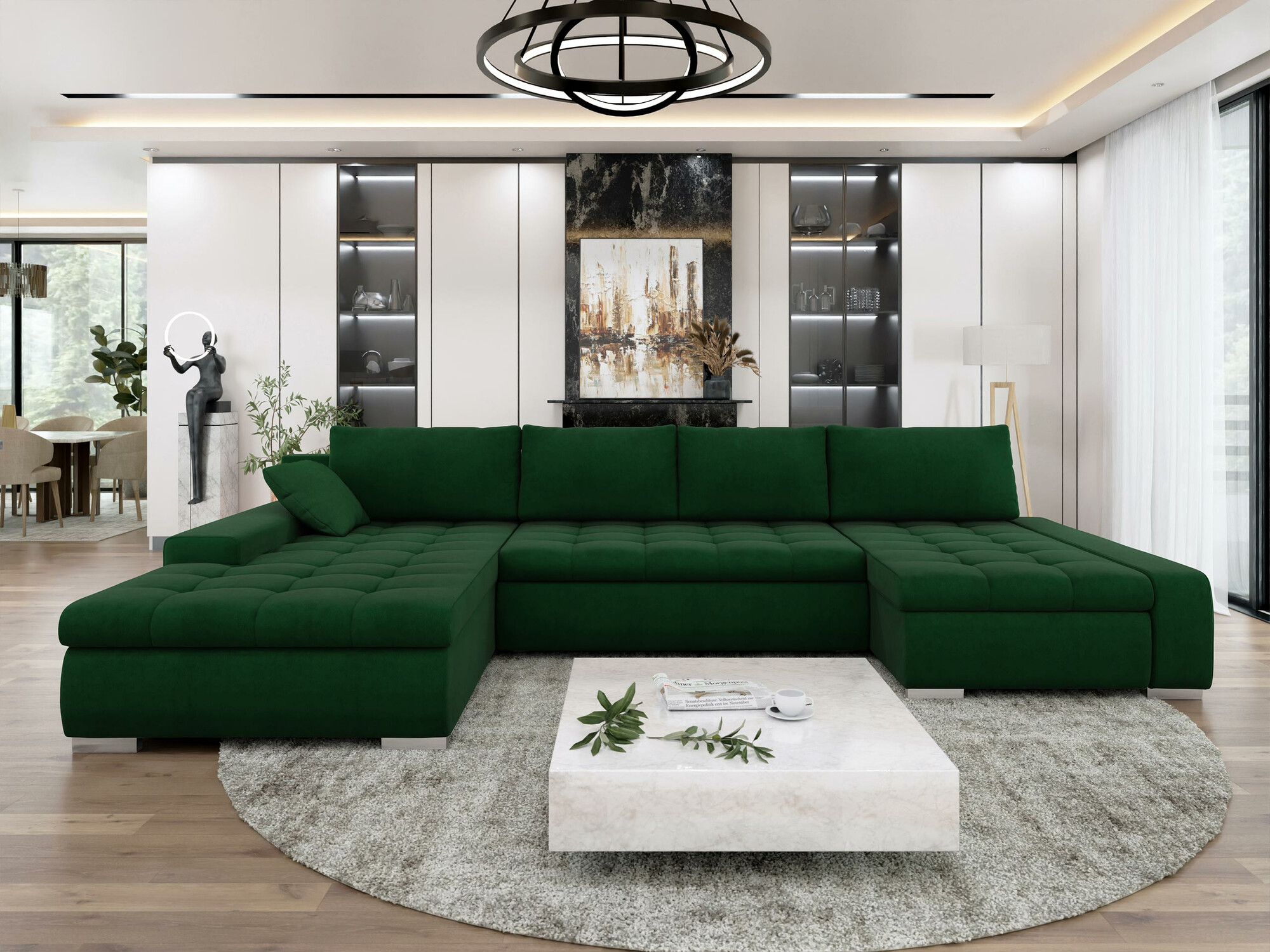 Divano angolare Comfivo Oliva (Uttario Velvet 2951)