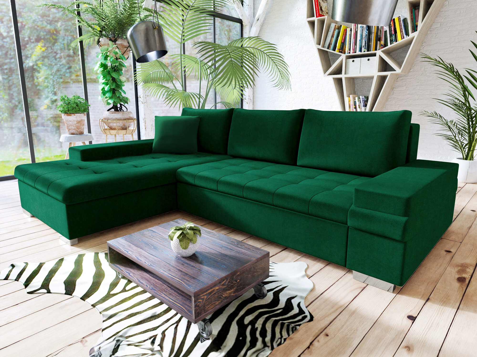 Divano angolare Comfivo Olivetum I (Magic Velvet 2225)
