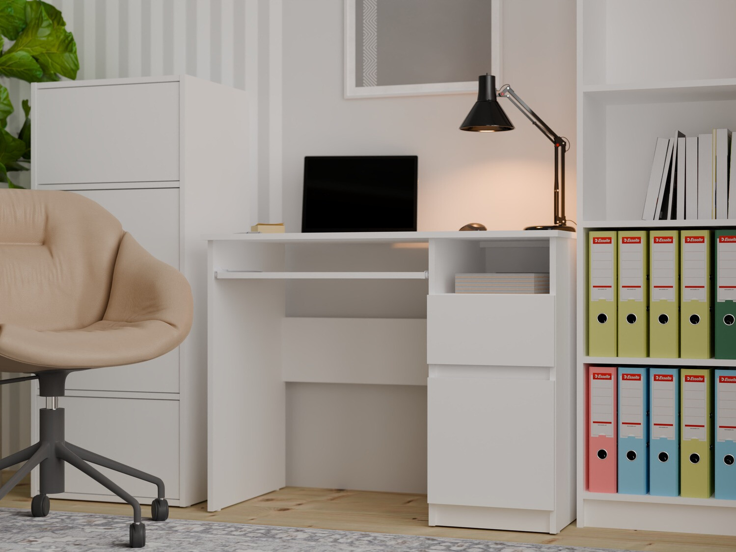 Scrivania da ufficio Mandeville 269 (Bianco)