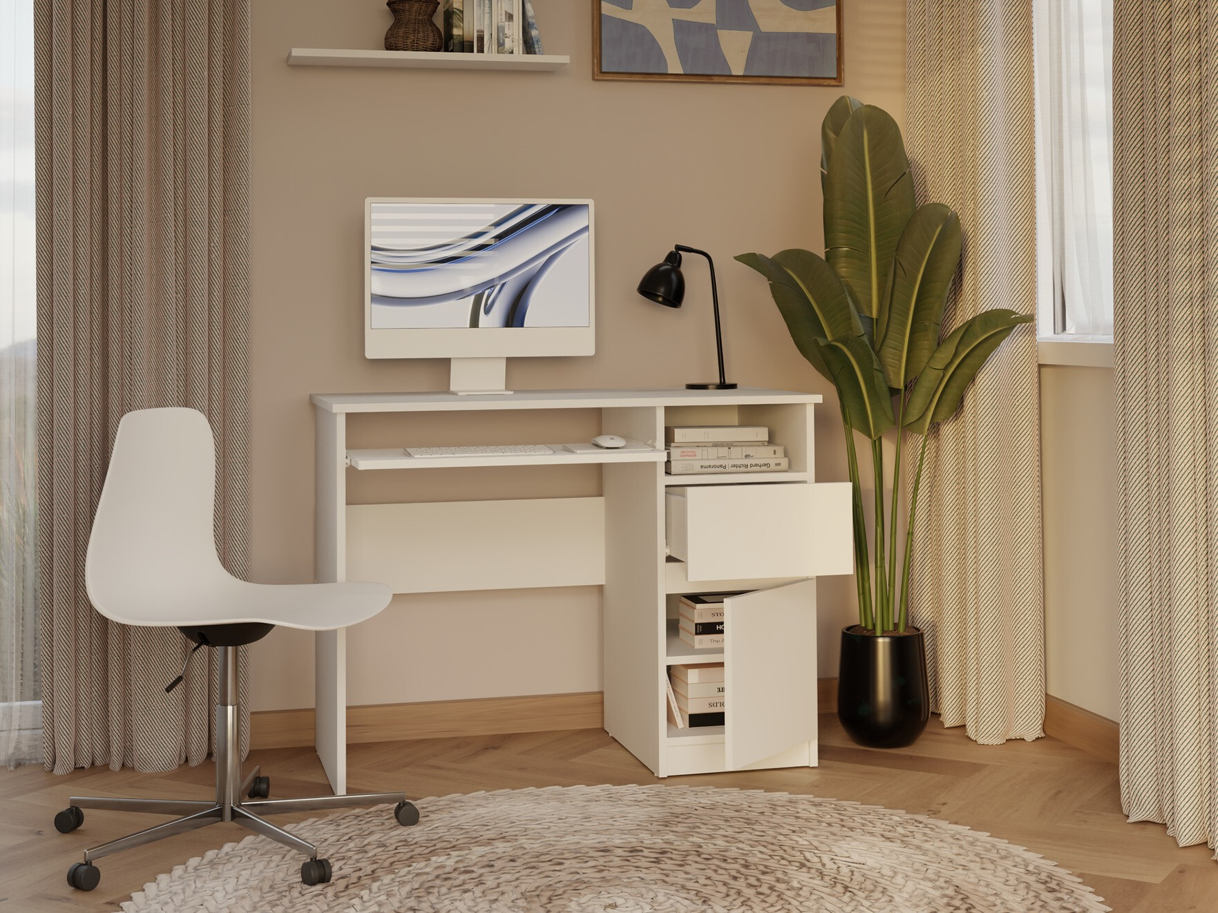 Scrivania da ufficio Mandeville 269 (Bianco)