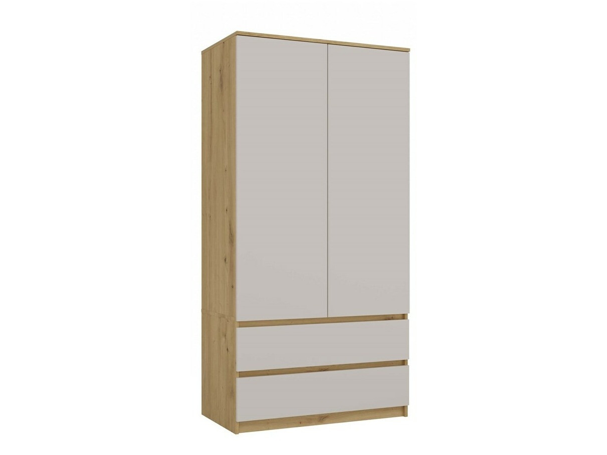 Armadio Elbvelu 116 (Rovere Artisan + Cachemire)