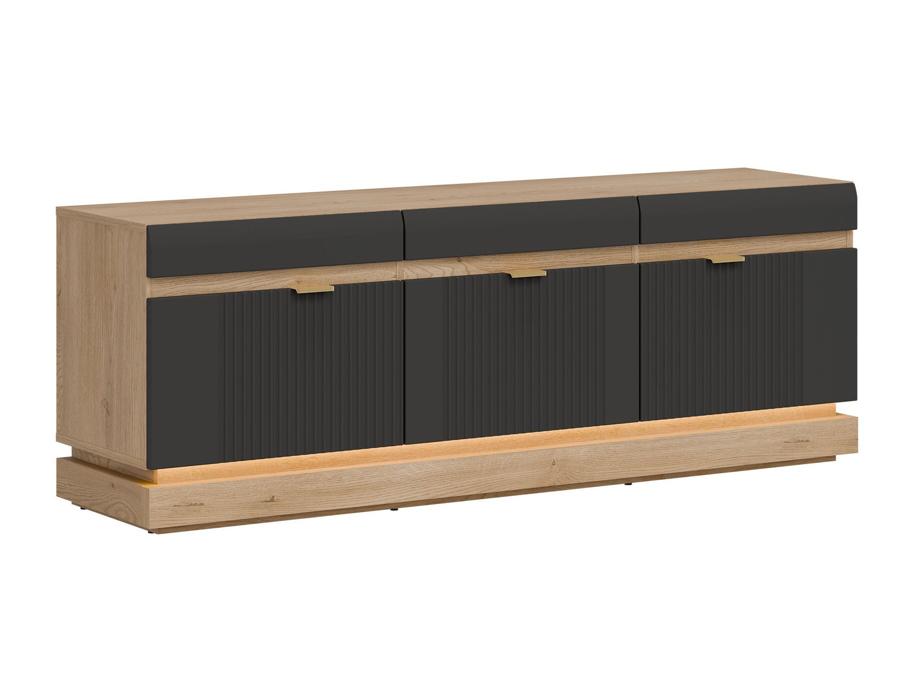Mobile porta TV Teselbu 100 (Antracite + Rovere torro)
