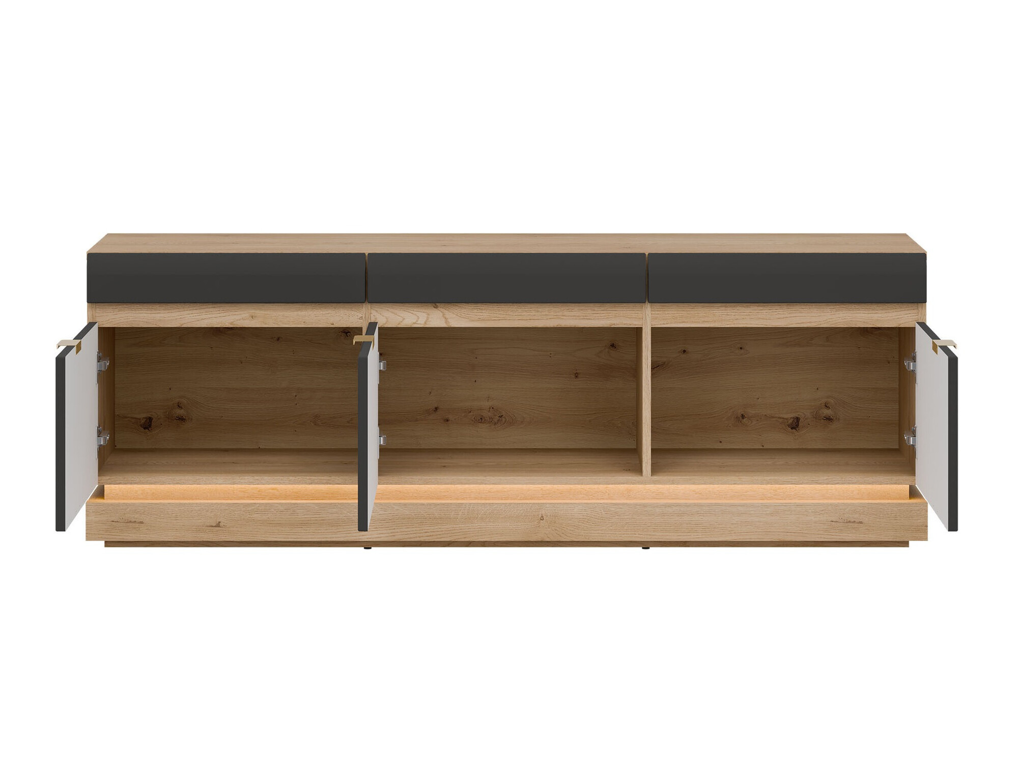 Mobile porta TV Teselbu 100 (Antracite + Rovere torro)