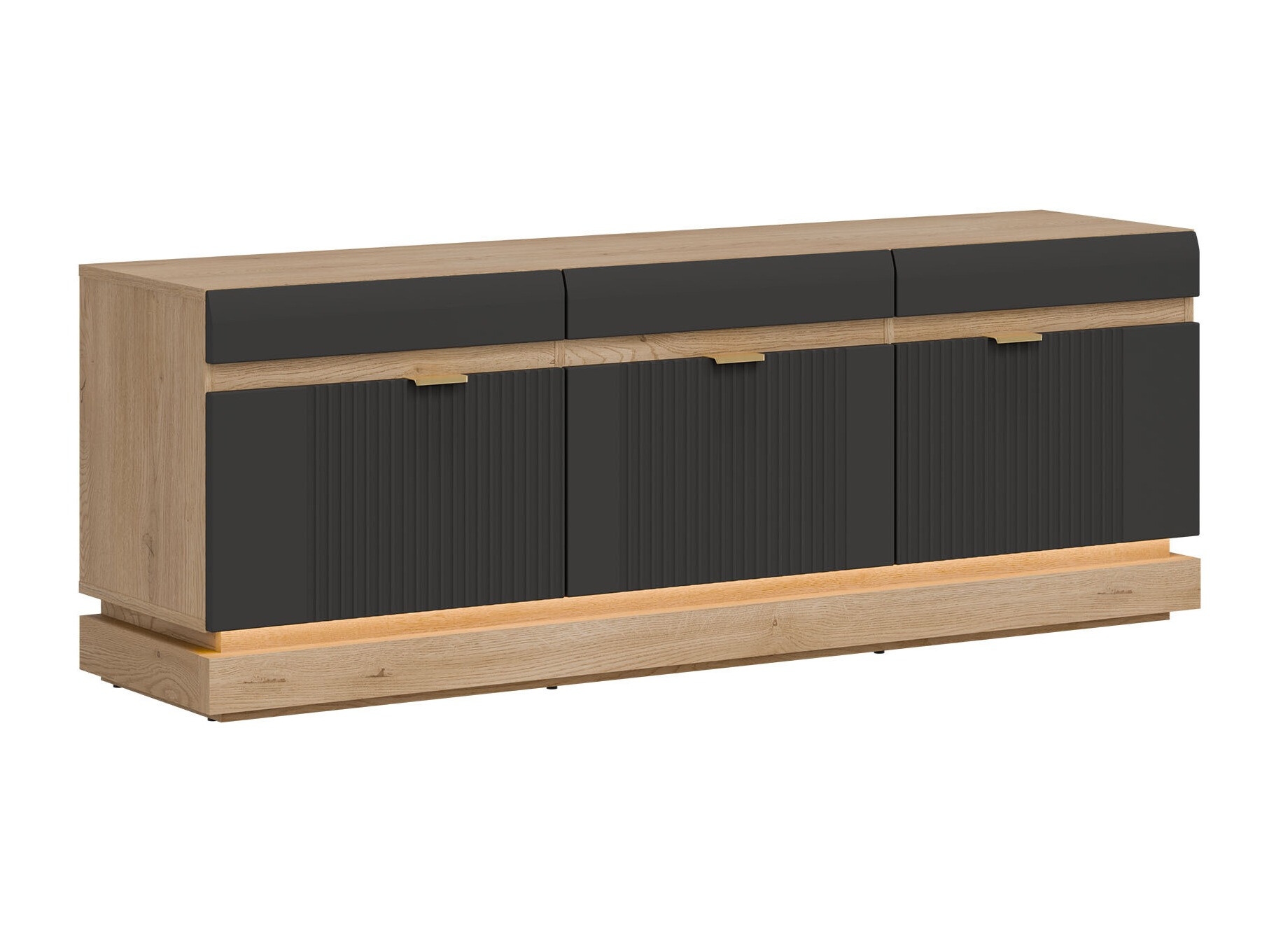 Mobile porta TV Teselbu 100 (Antracite + Rovere torro)