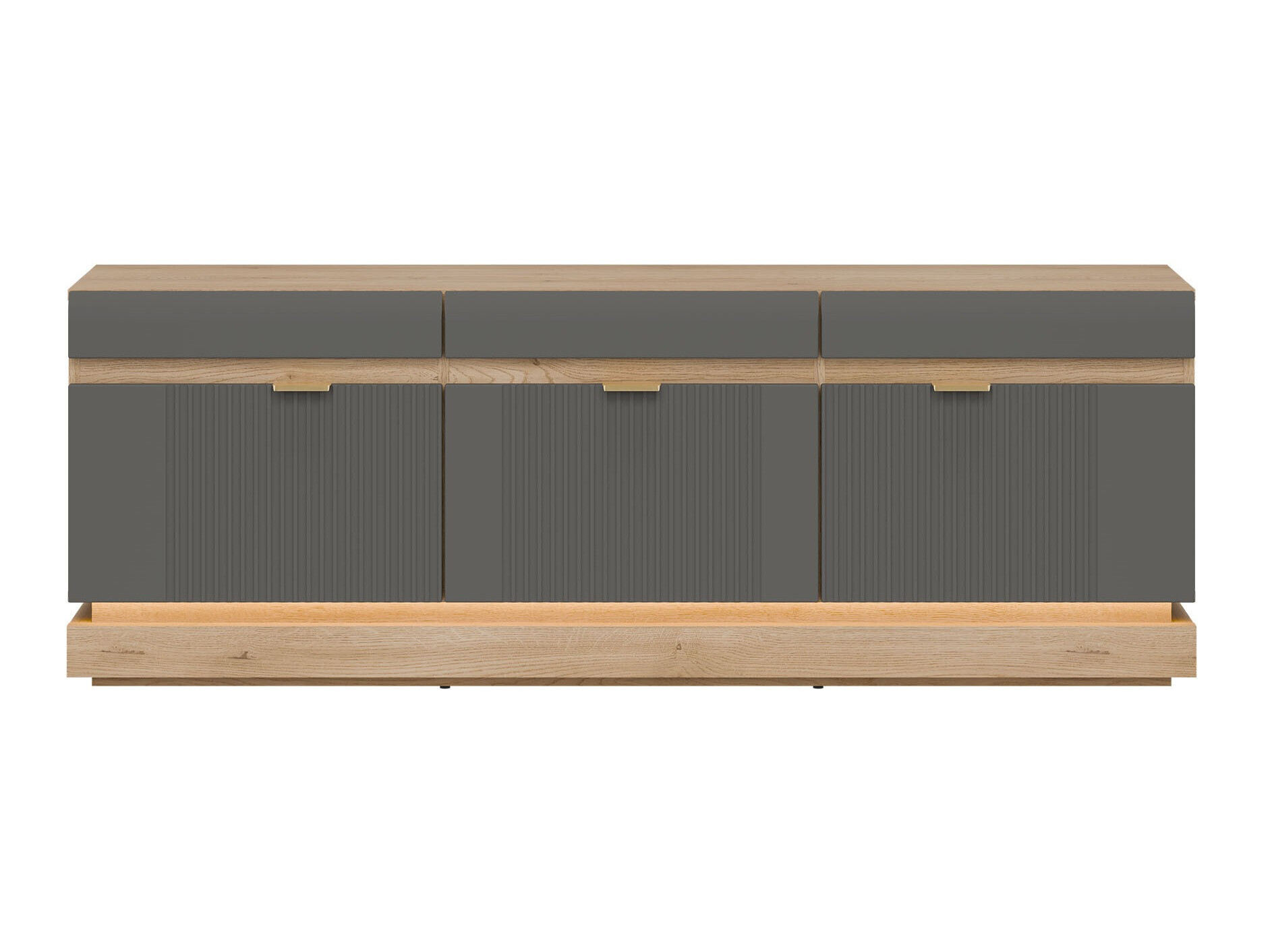 Mobile porta TV Teselbu 100 (Grigio + Rovere torro)