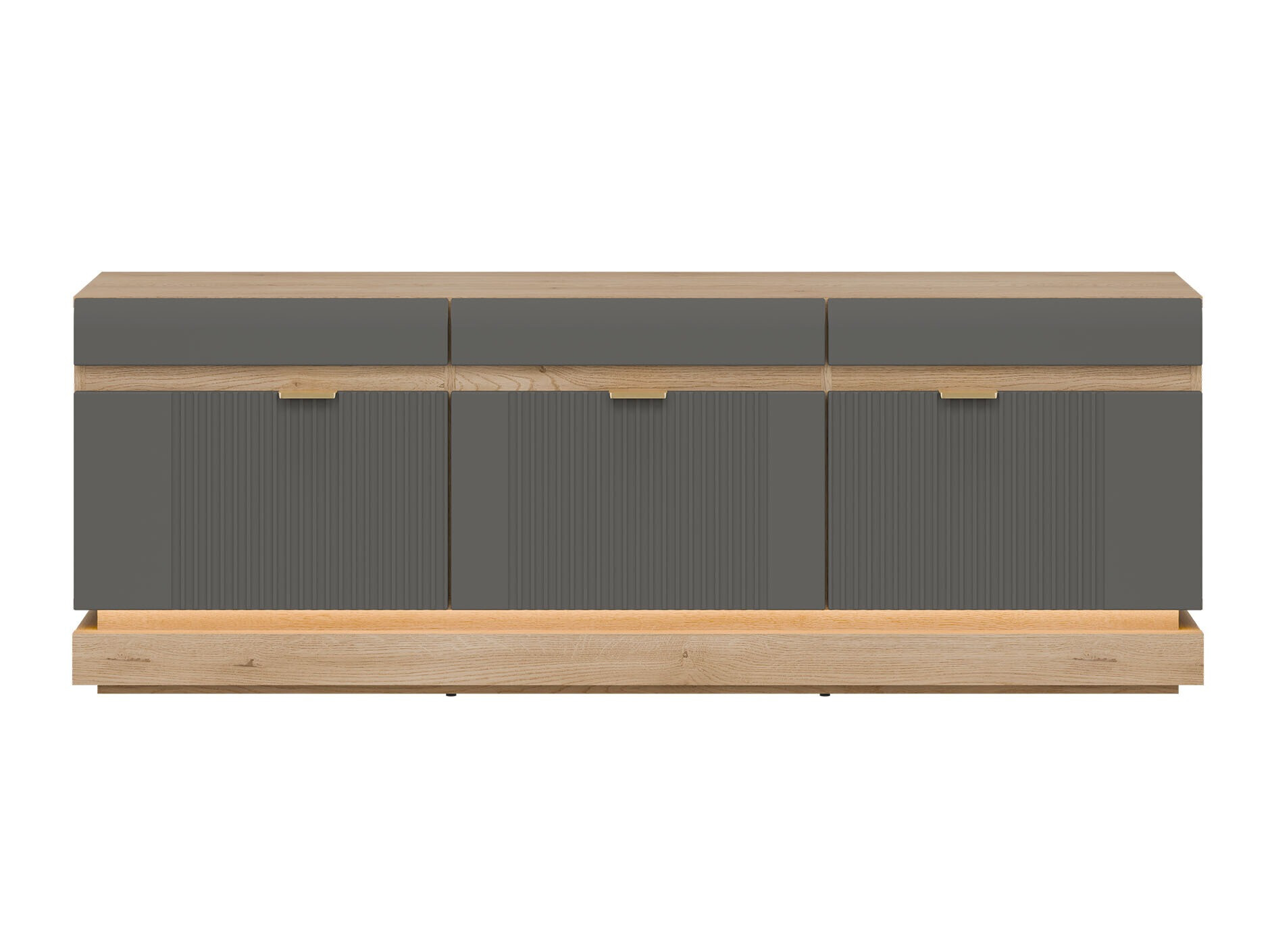 Mobile porta TV Teselbu 100 (Grigio + Rovere torro)