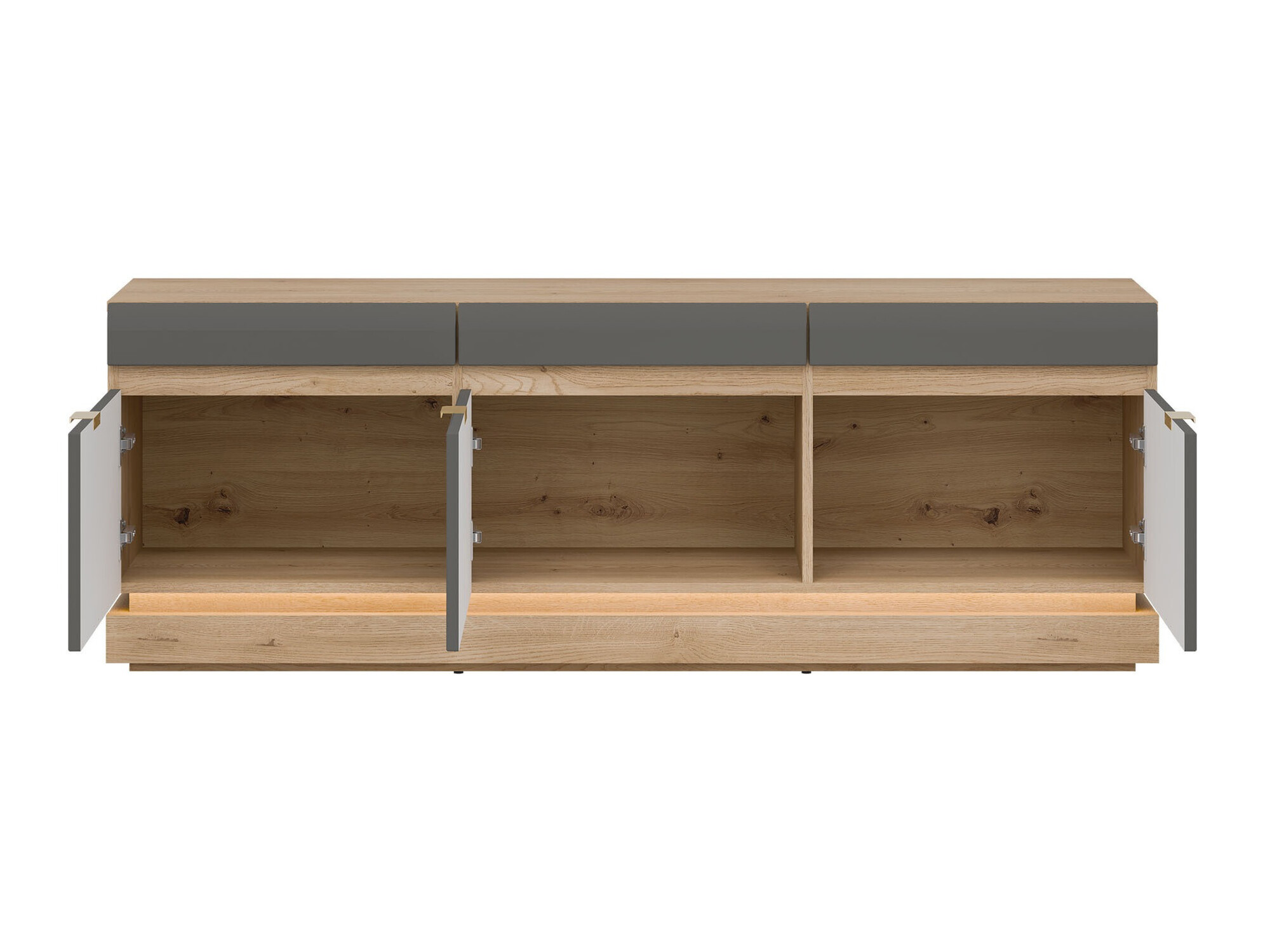 Mobile porta TV Teselbu 100 (Grigio + Rovere torro)