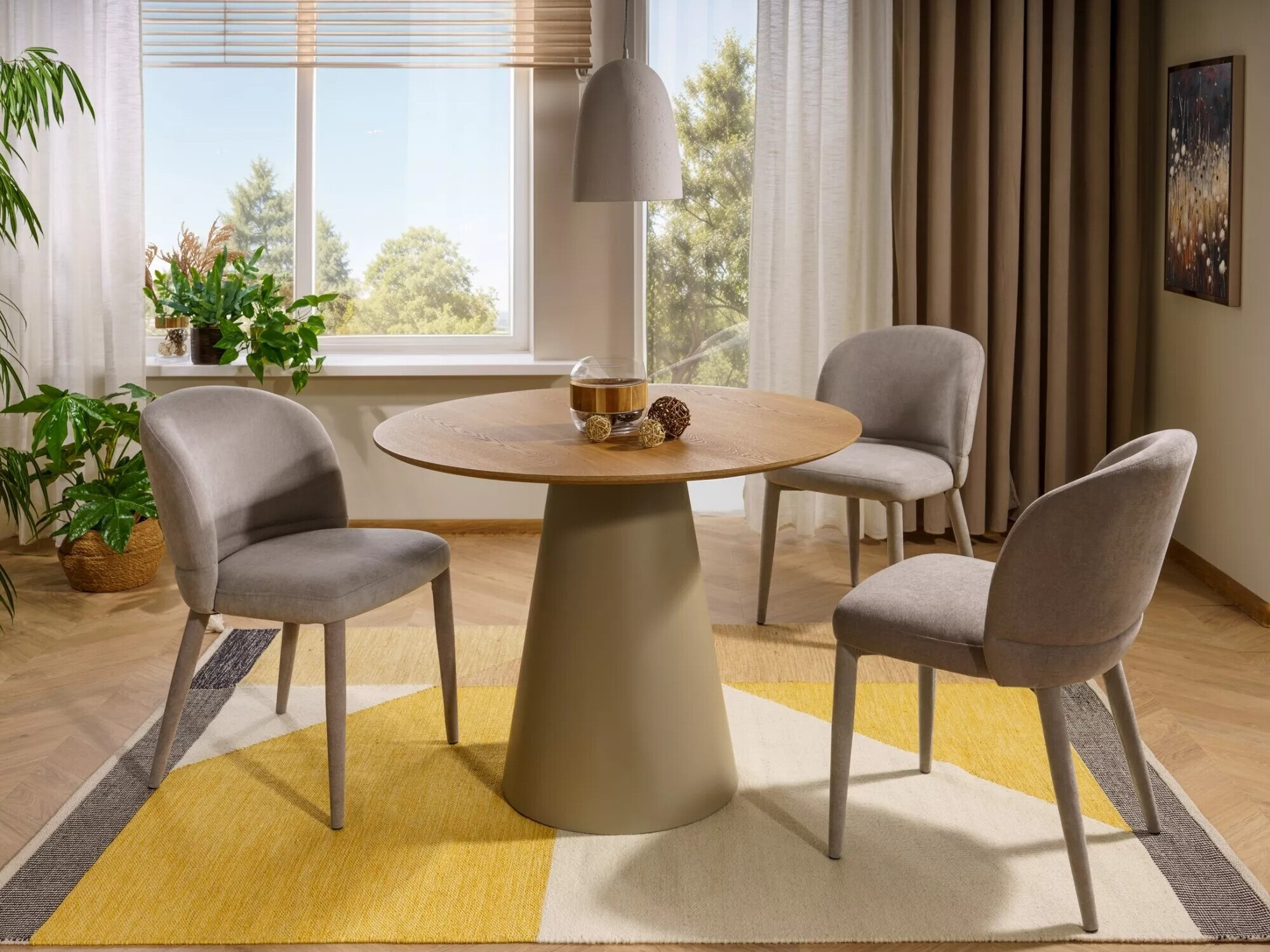 Tavolo Detroit 733 (Quercia + Cachemire)