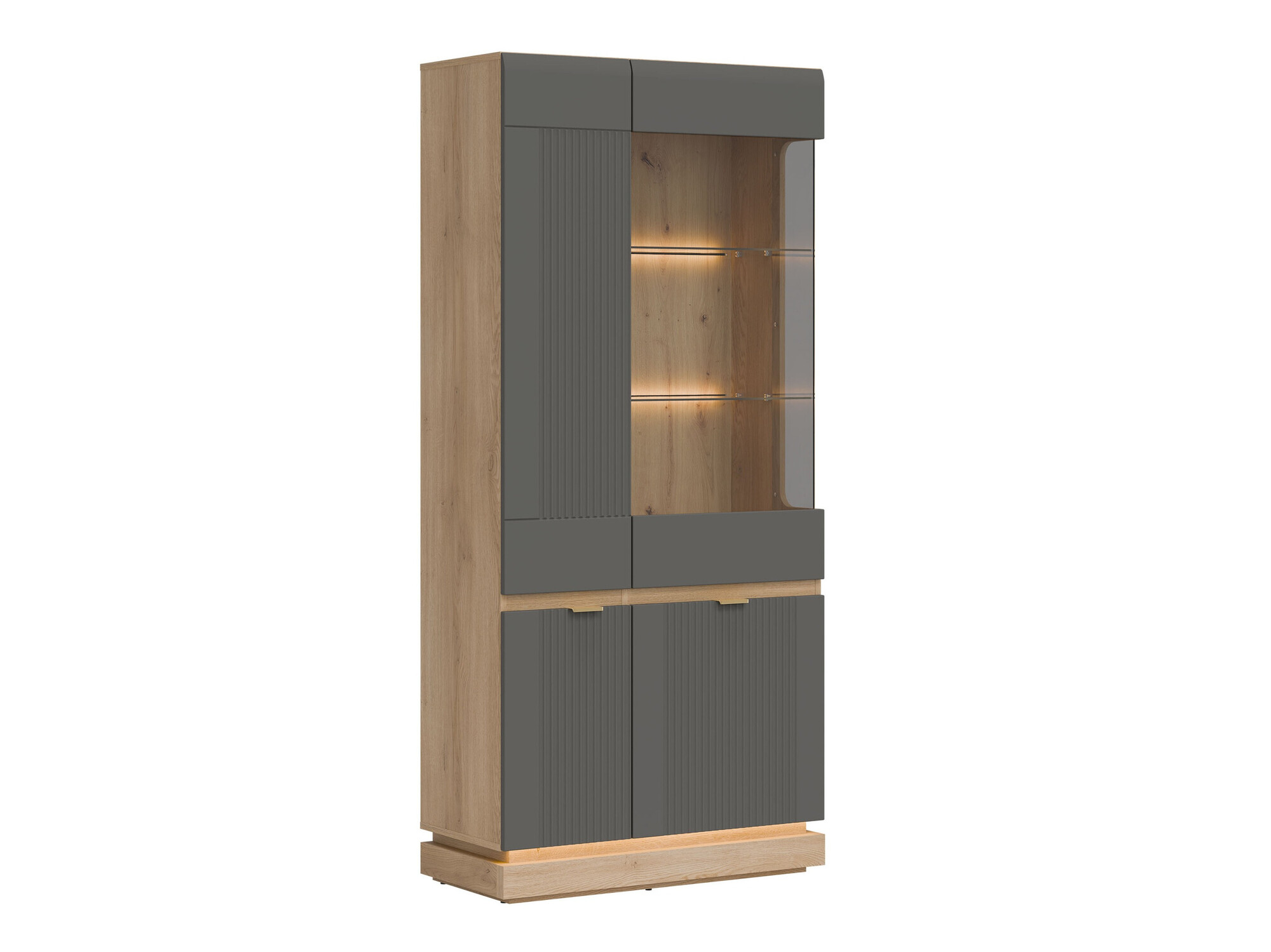 Scaffale Teselbu 111 (Grigio + Quercia)