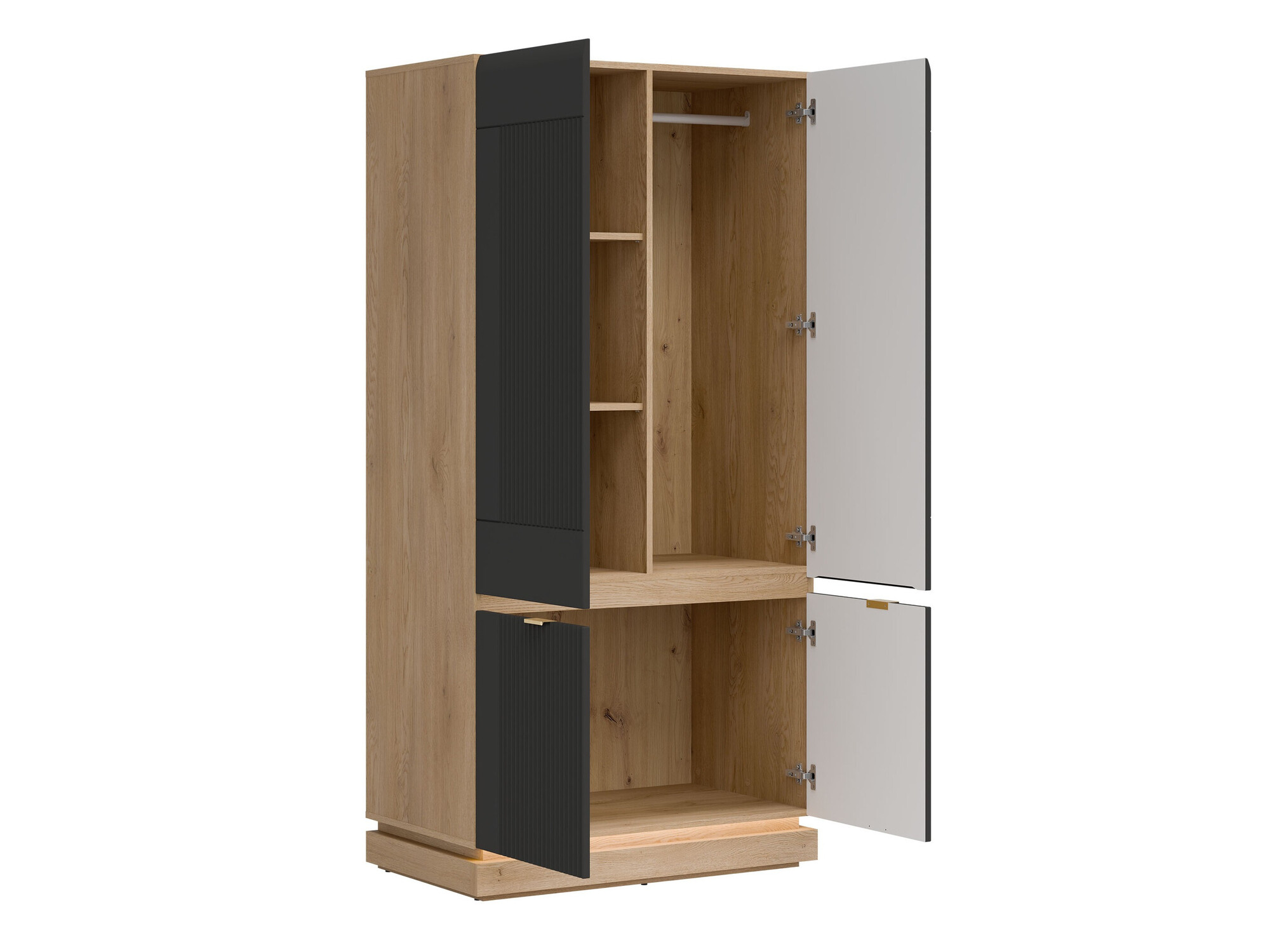 Armadio Teselbu 113 (Antracite + Quercia)