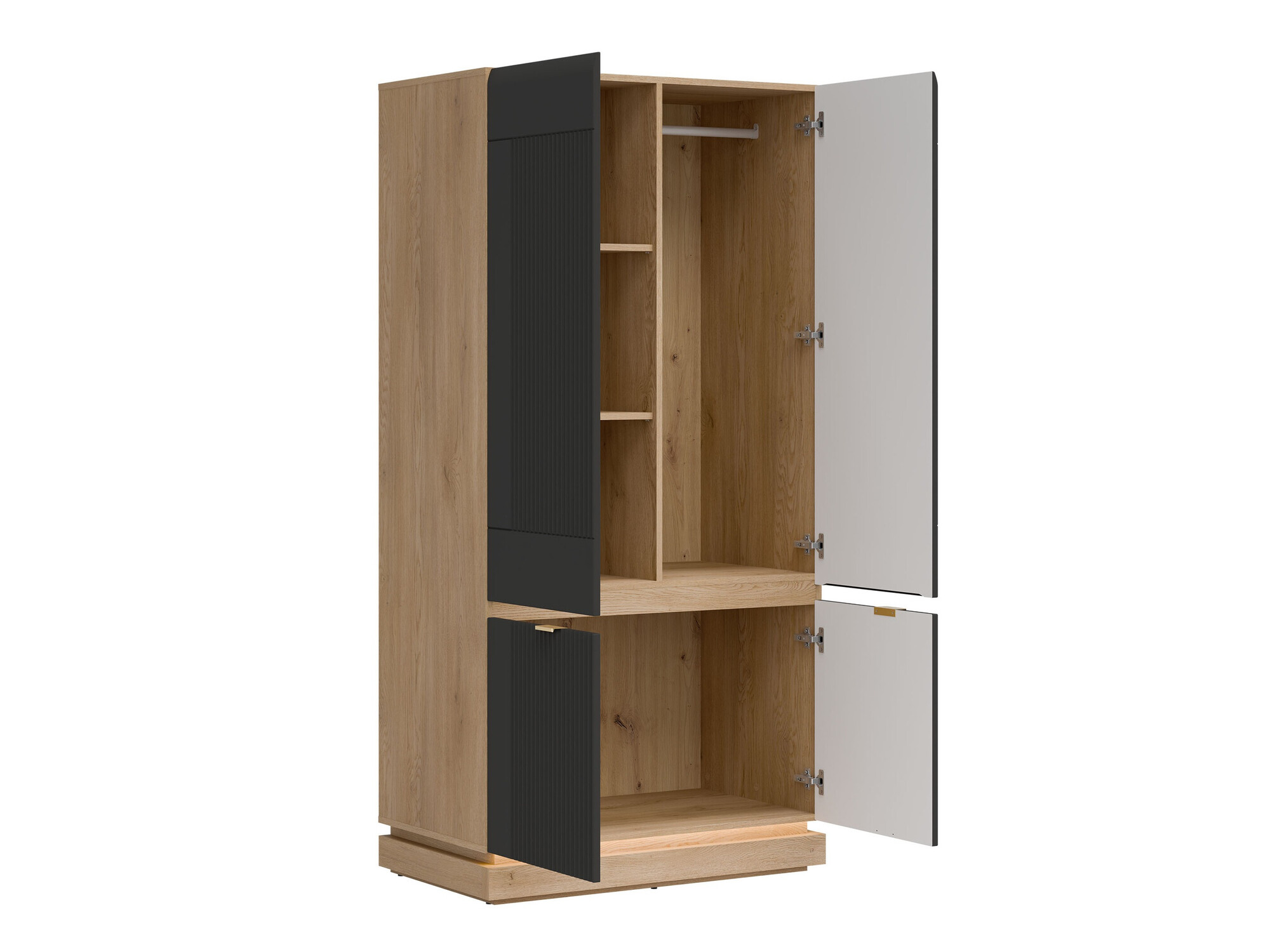 Armadio Teselbu 113 (Antracite + Quercia)