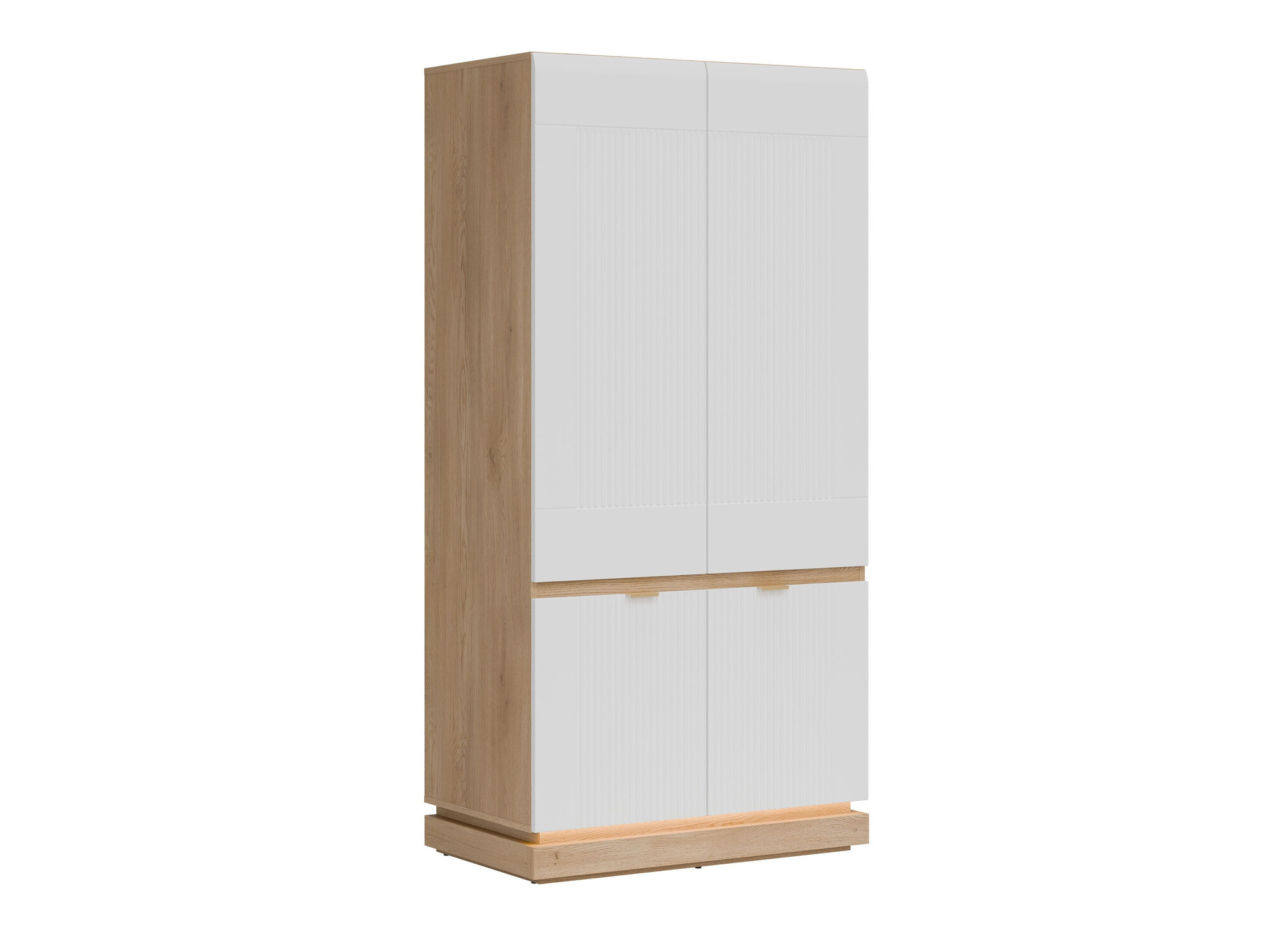 Armadio Teselbu 113 (Bianco + Quercia)