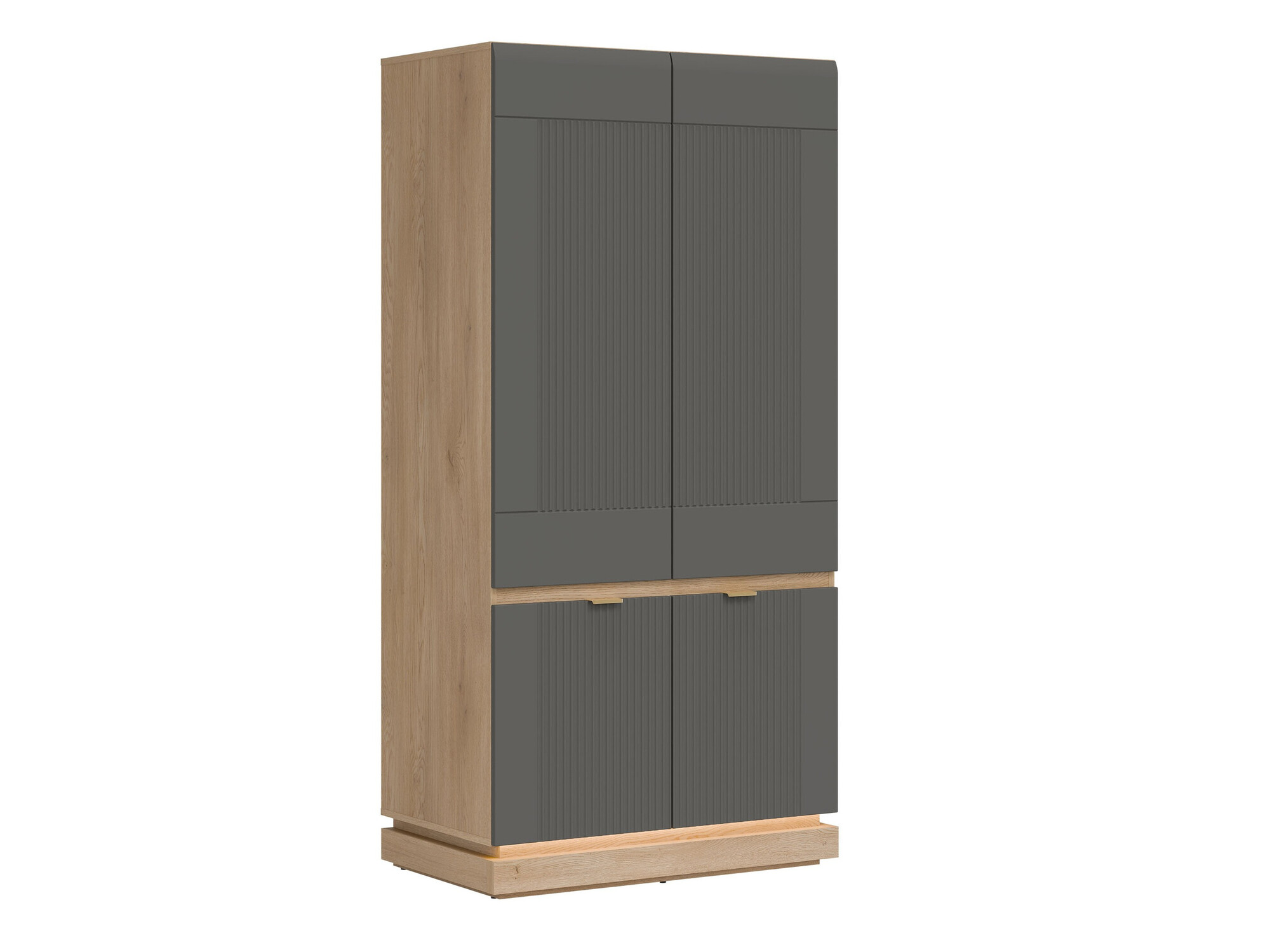 Armadio Teselbu 113 (Grigio + Quercia)