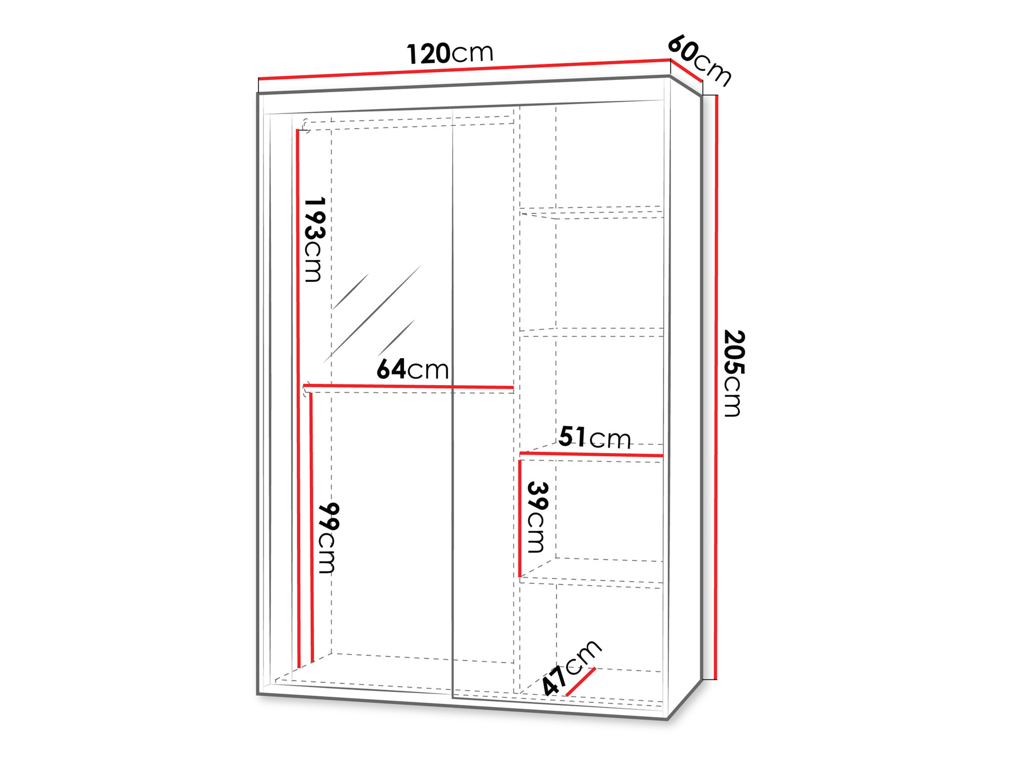 Armadio Hederus (Bianco)