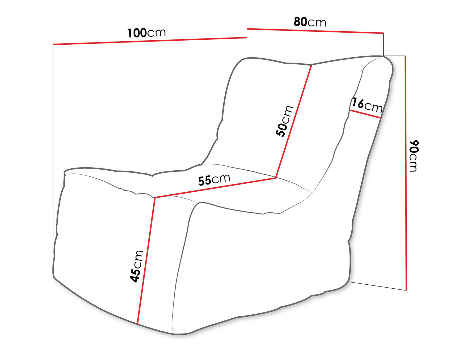 Poltrona a sacco Passeral (Poso 27)