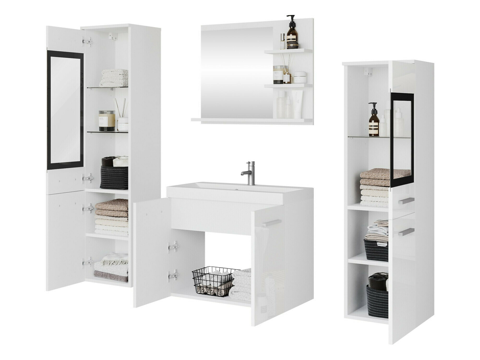 Set bagno Scientia IV (Matera grigio)