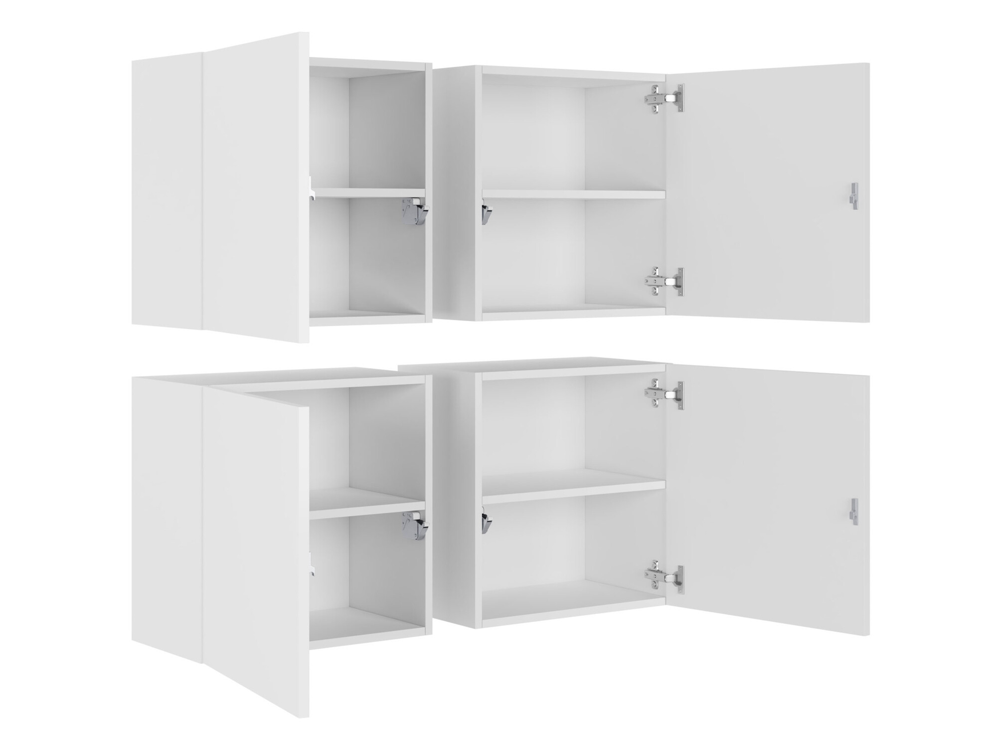 Set di gabinetto Vilrin (Nero + Nero lucido)