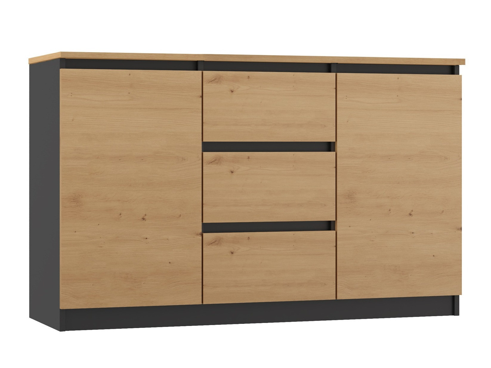 Cassettiera Elbvelu 112 (Rovere Artisan + Antracite)