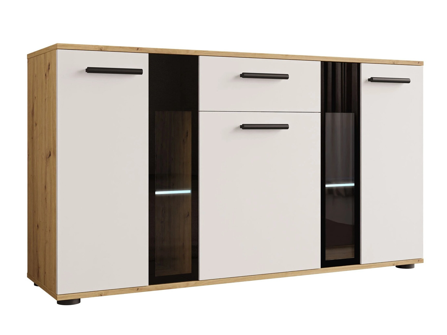 Cassettiera Genio (Artrisan quercia + Bianco)