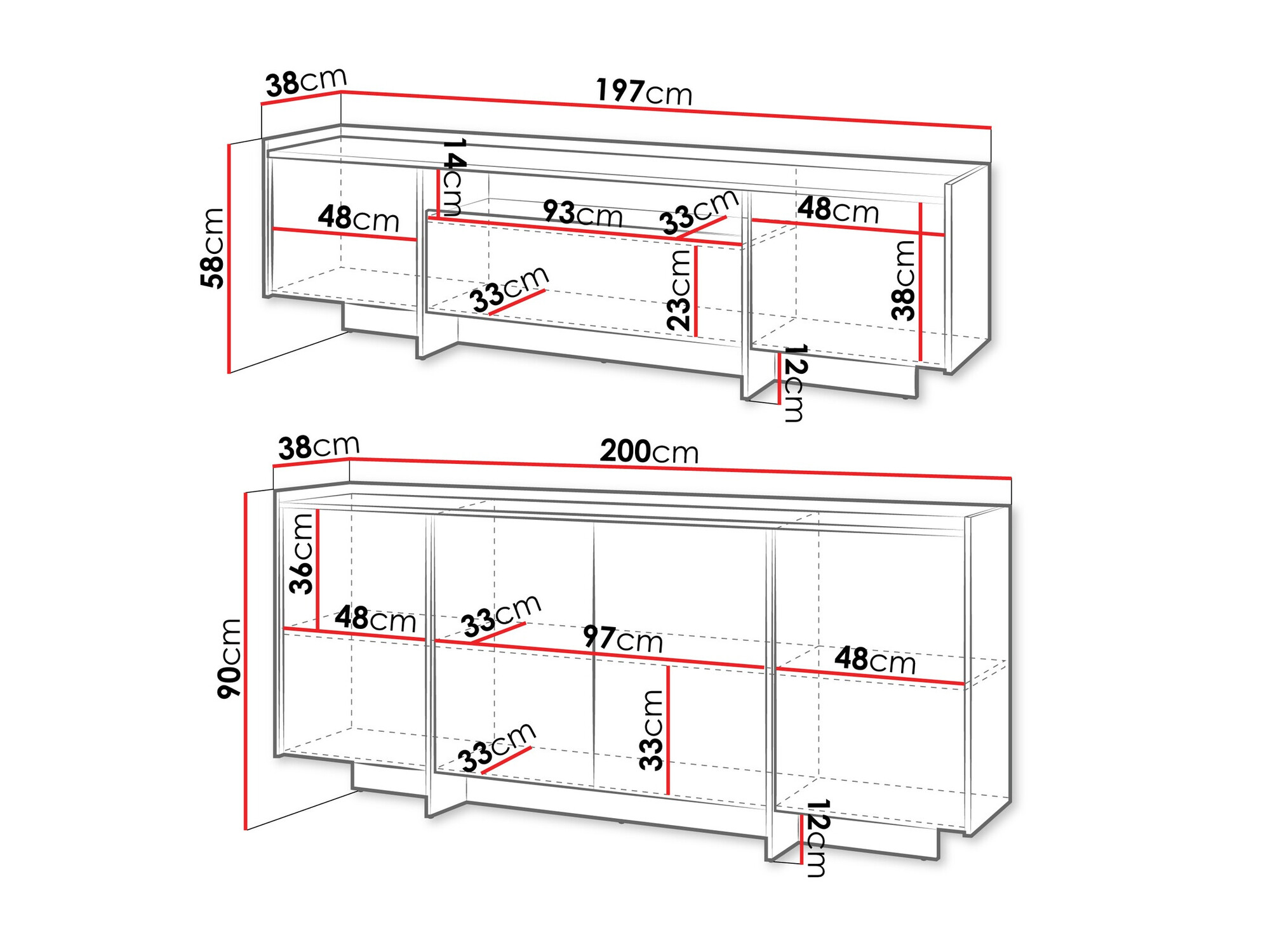 Parete attrezzata Parma 107 (Quercia)
