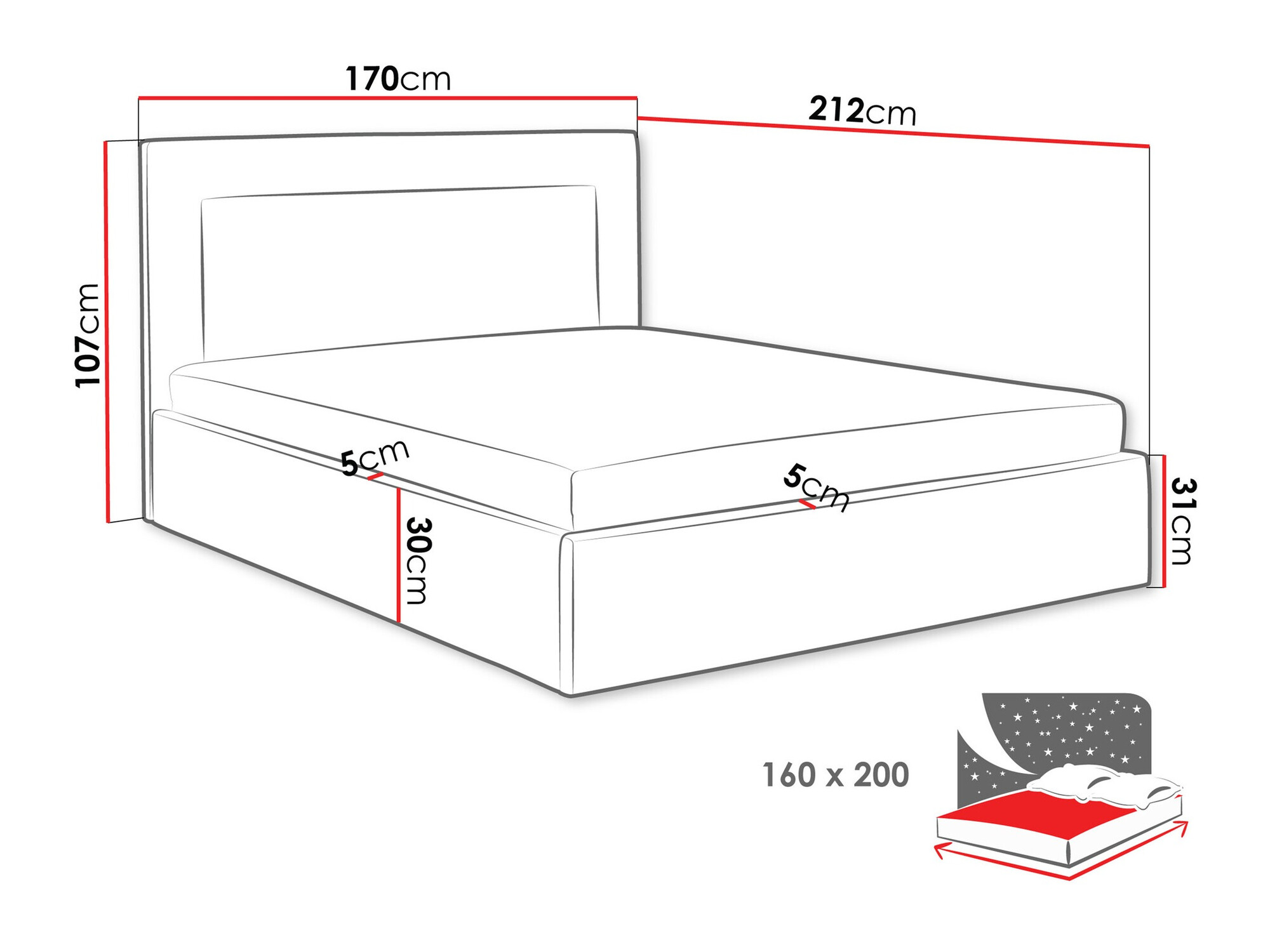 Letto Arsura (Coral 15)