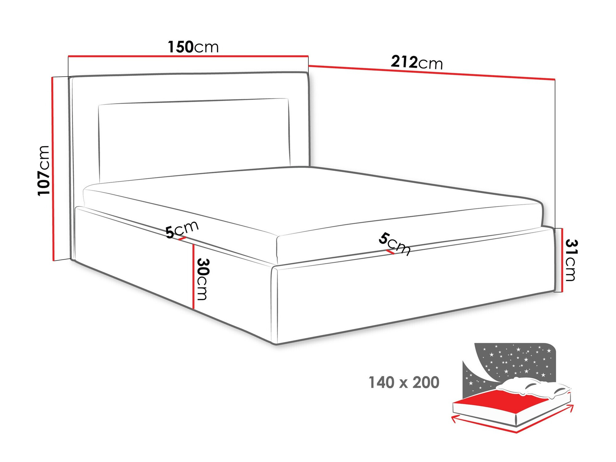 Letto Arsura (Coral 45)