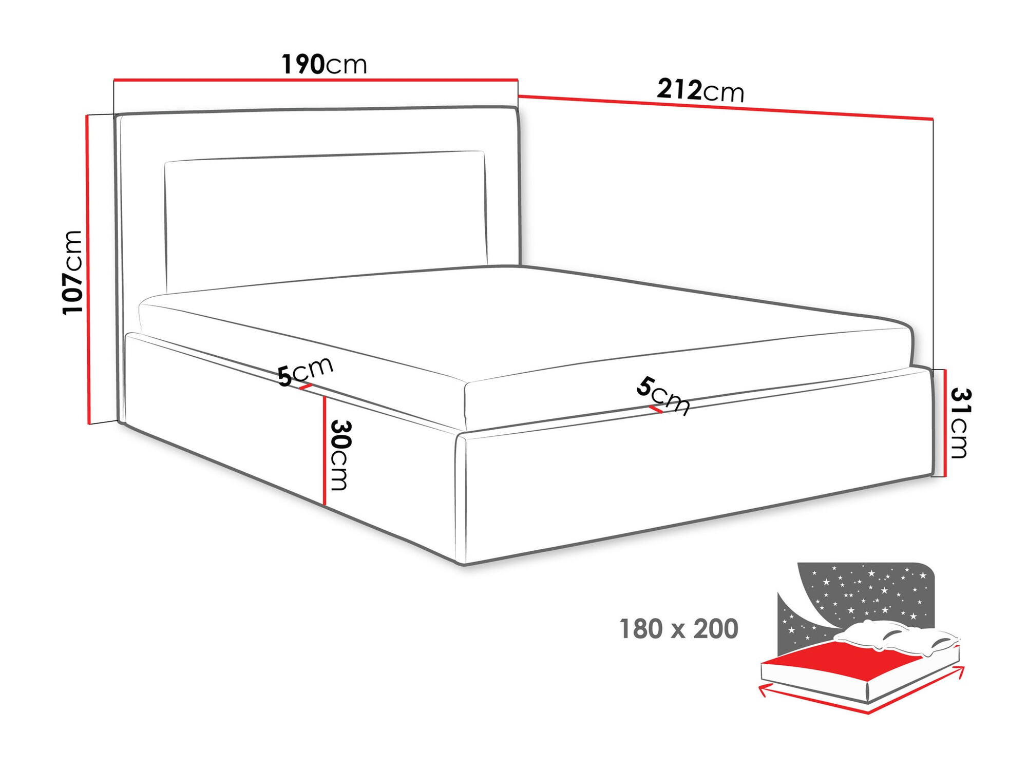 Letto Arsura (Coral 50)
