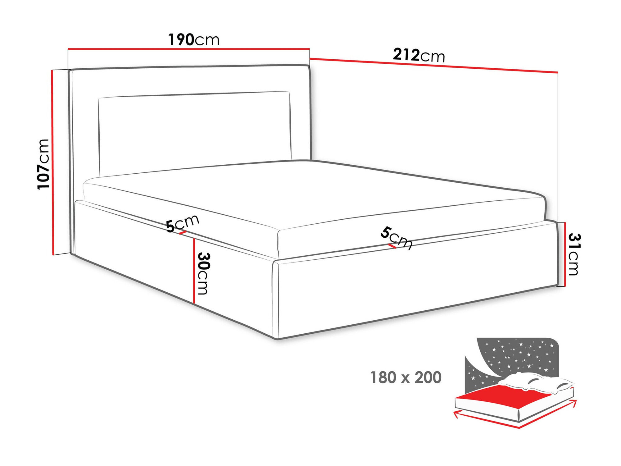 Letto Arsura (Coral 65)