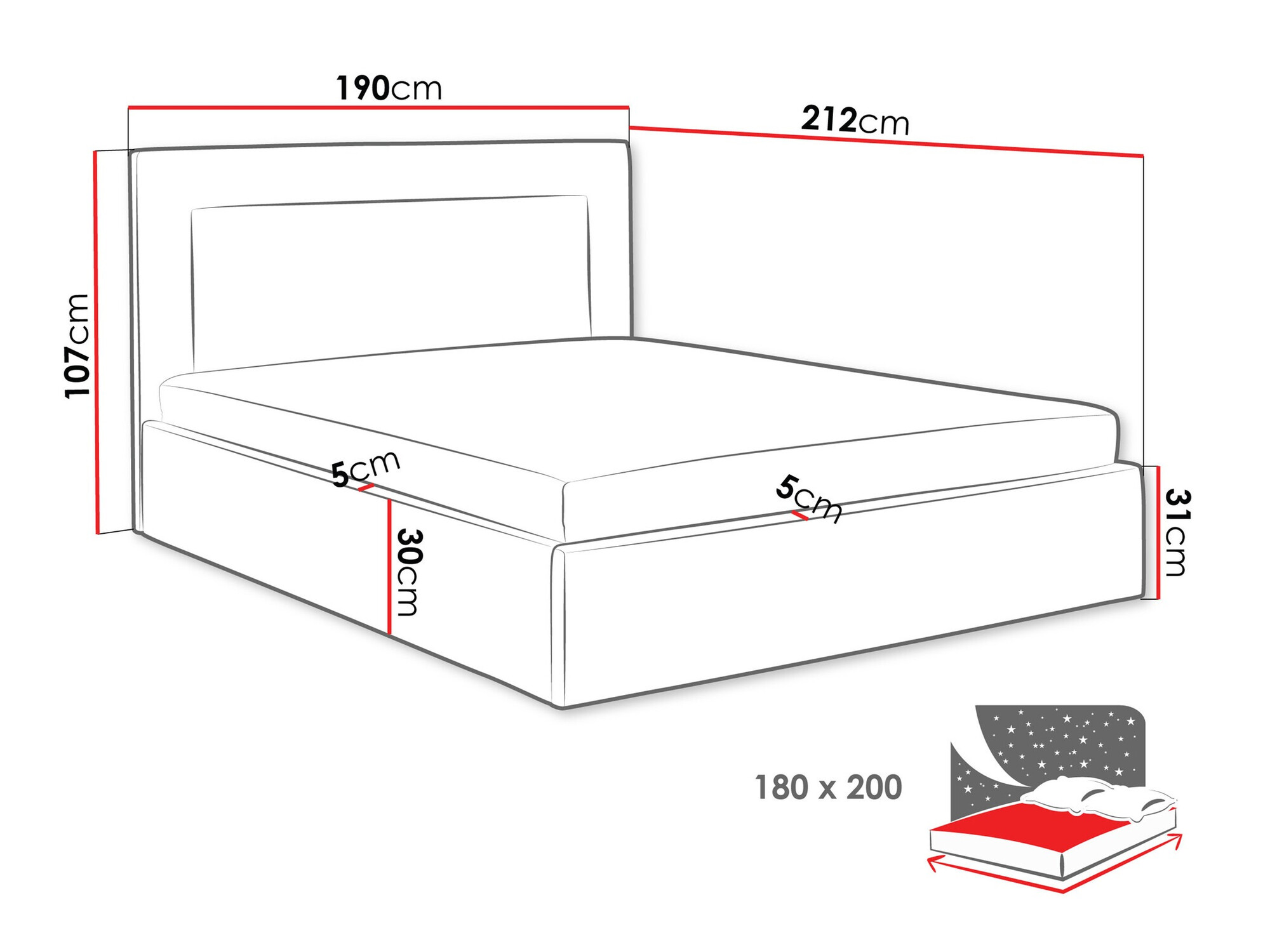 Letto Arsura (Coral 80)