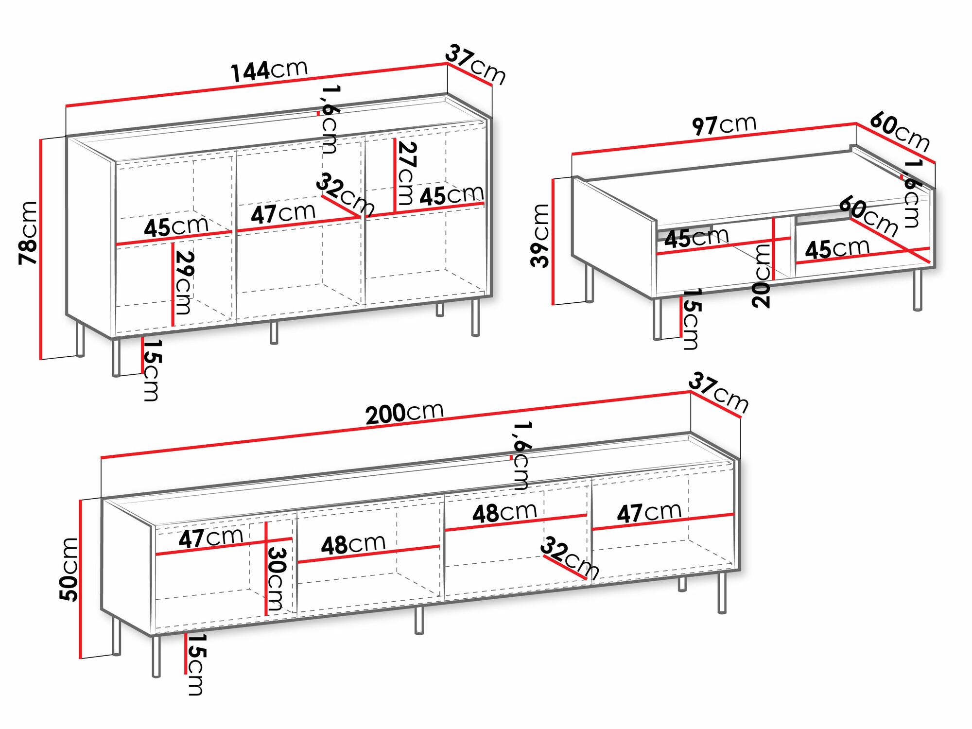 Parete attrezzata Comfivo Belviro I