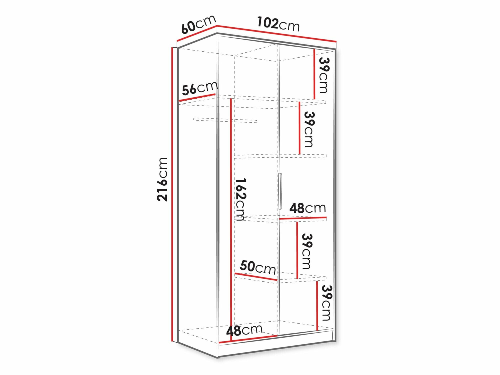 Armadio Comfivo Larmire 122 (Bianco)